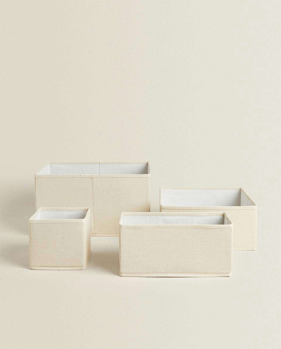 FOLDABLE COTTON STORAGE BOX