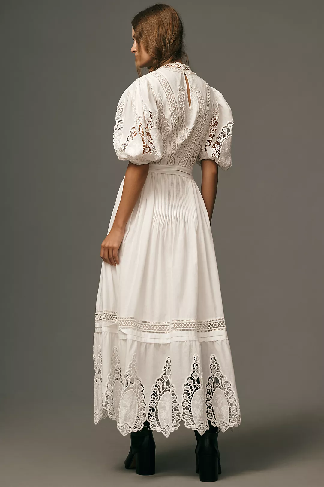 Forever That Girl Mock-Neck Lace Maxi Dress
