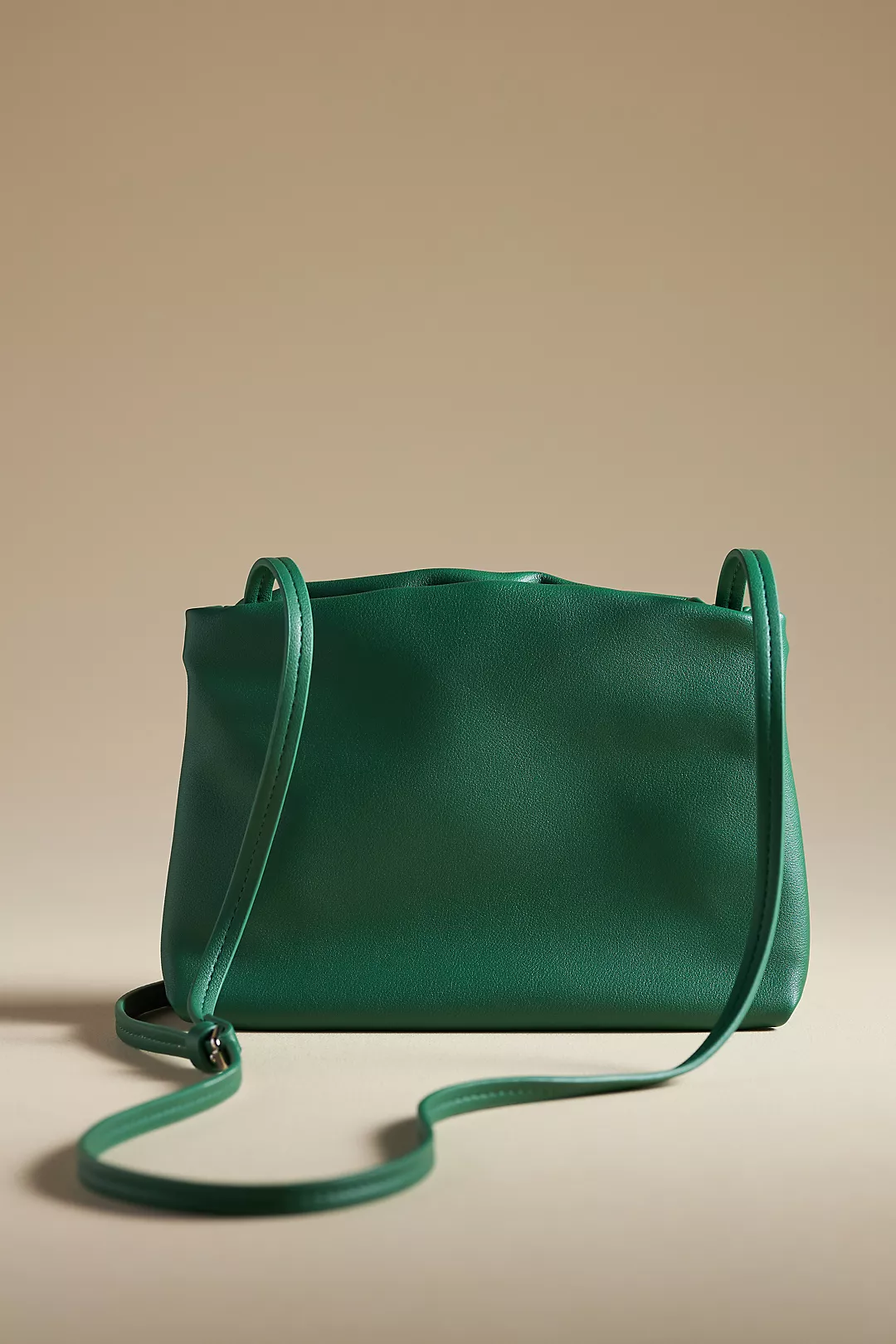 By Anthropologie Cinched Faux-Leather Clutch