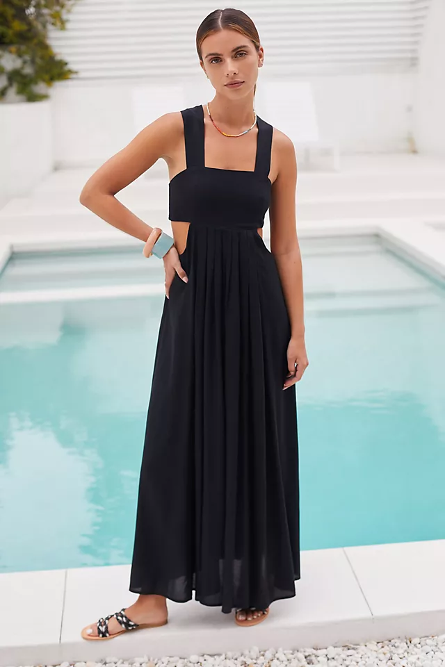 The Piper Bandeau Maxi Dress BLACK