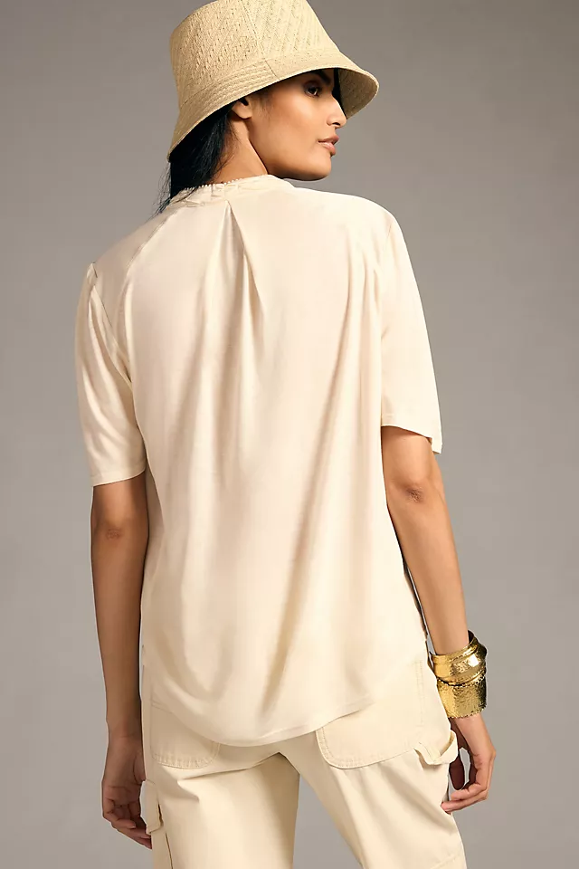 Tiny Eliana Embroidered Top WHITE