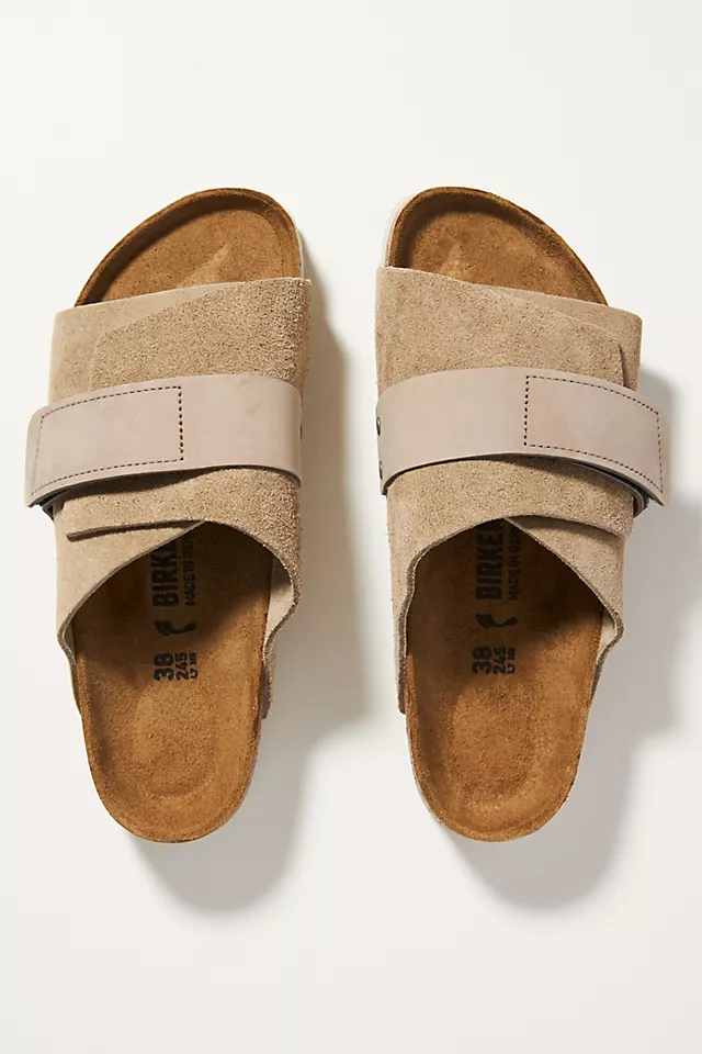 Birkenstock Kyoto Suede Sandals TAUPE