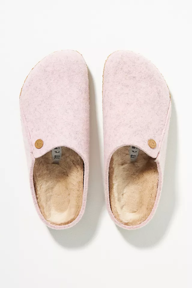 Birkenstock Zermatt Shearling Clogs PINK