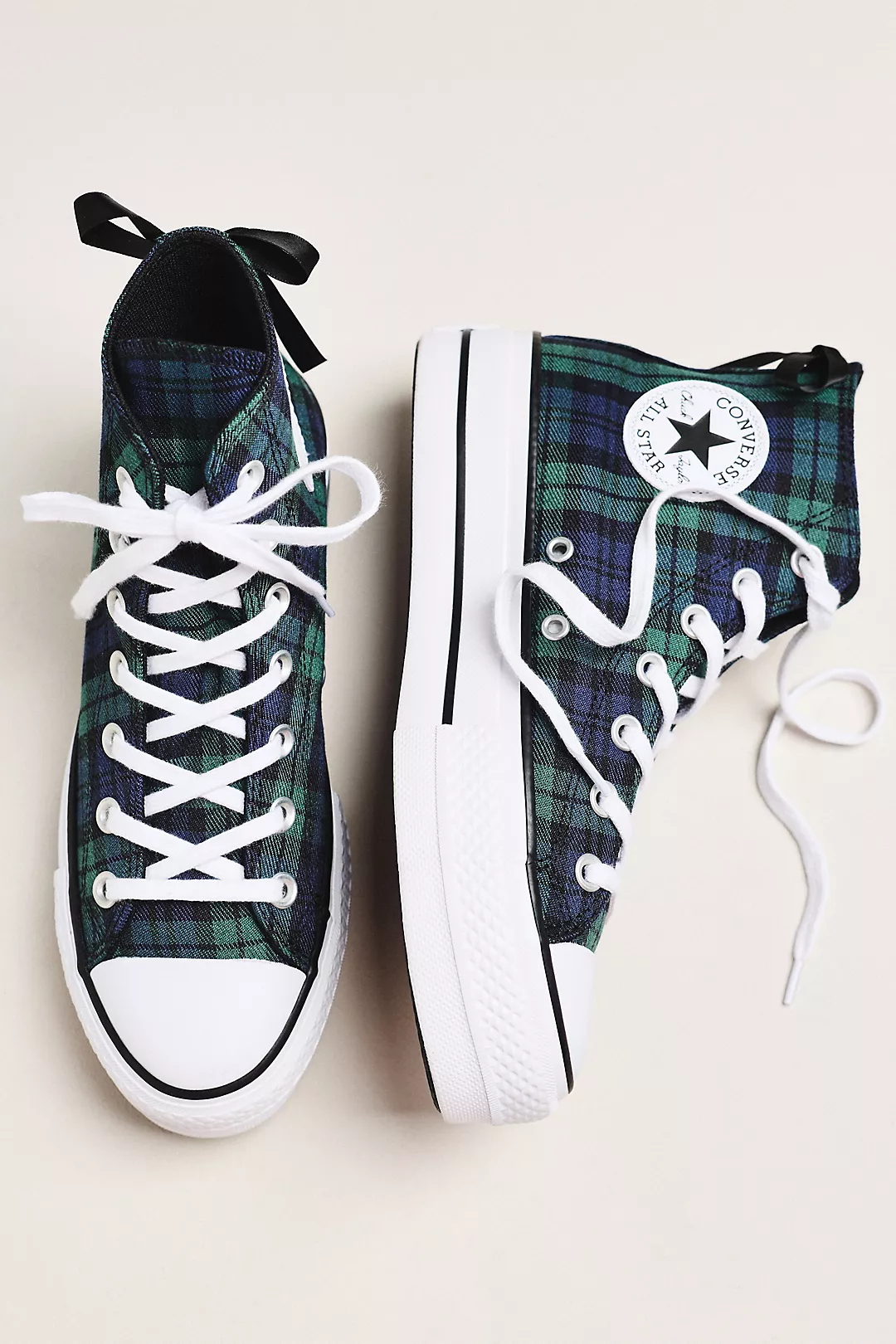 Chuck Taylor All Star Lift Platform Plaid High-Top Sneakers