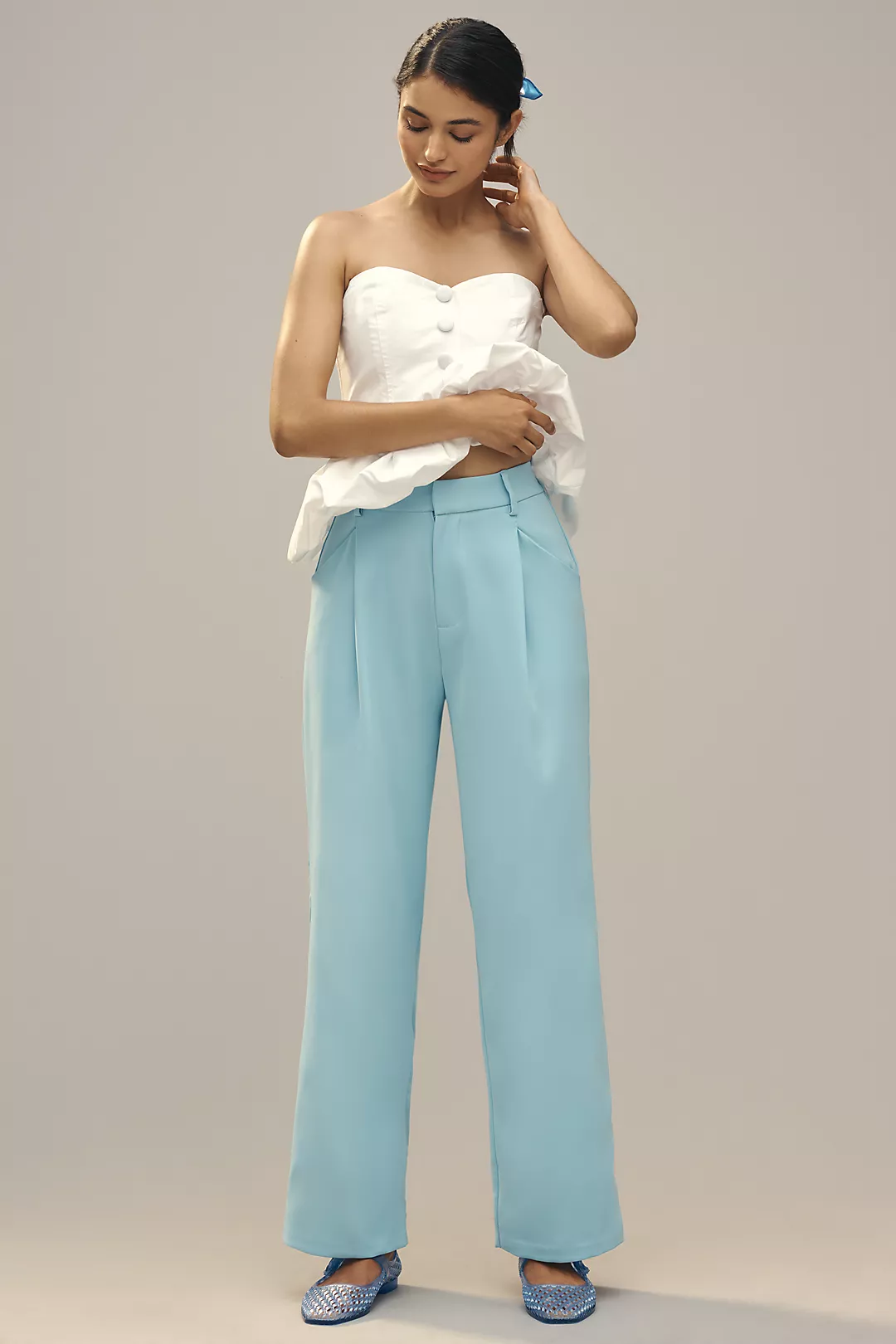 Endless Rose Pleated Zip-Up Trousers