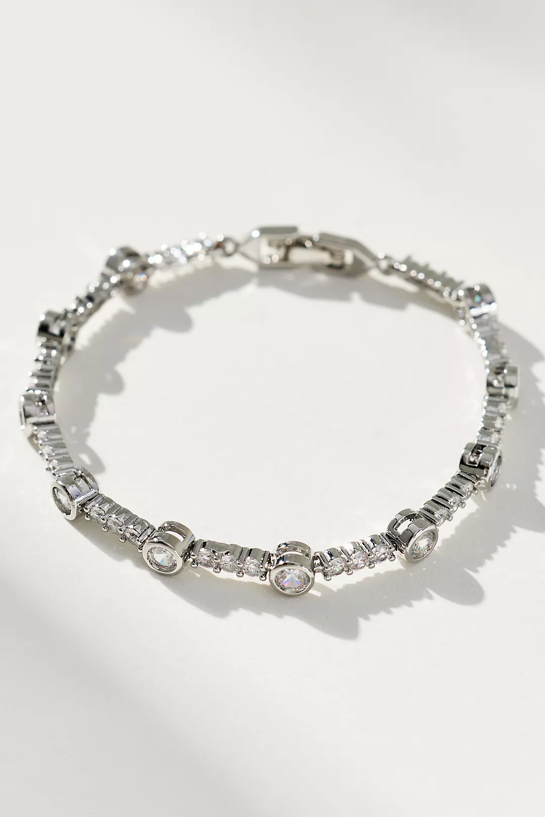 Mixed Crystal Tennis Bracelet