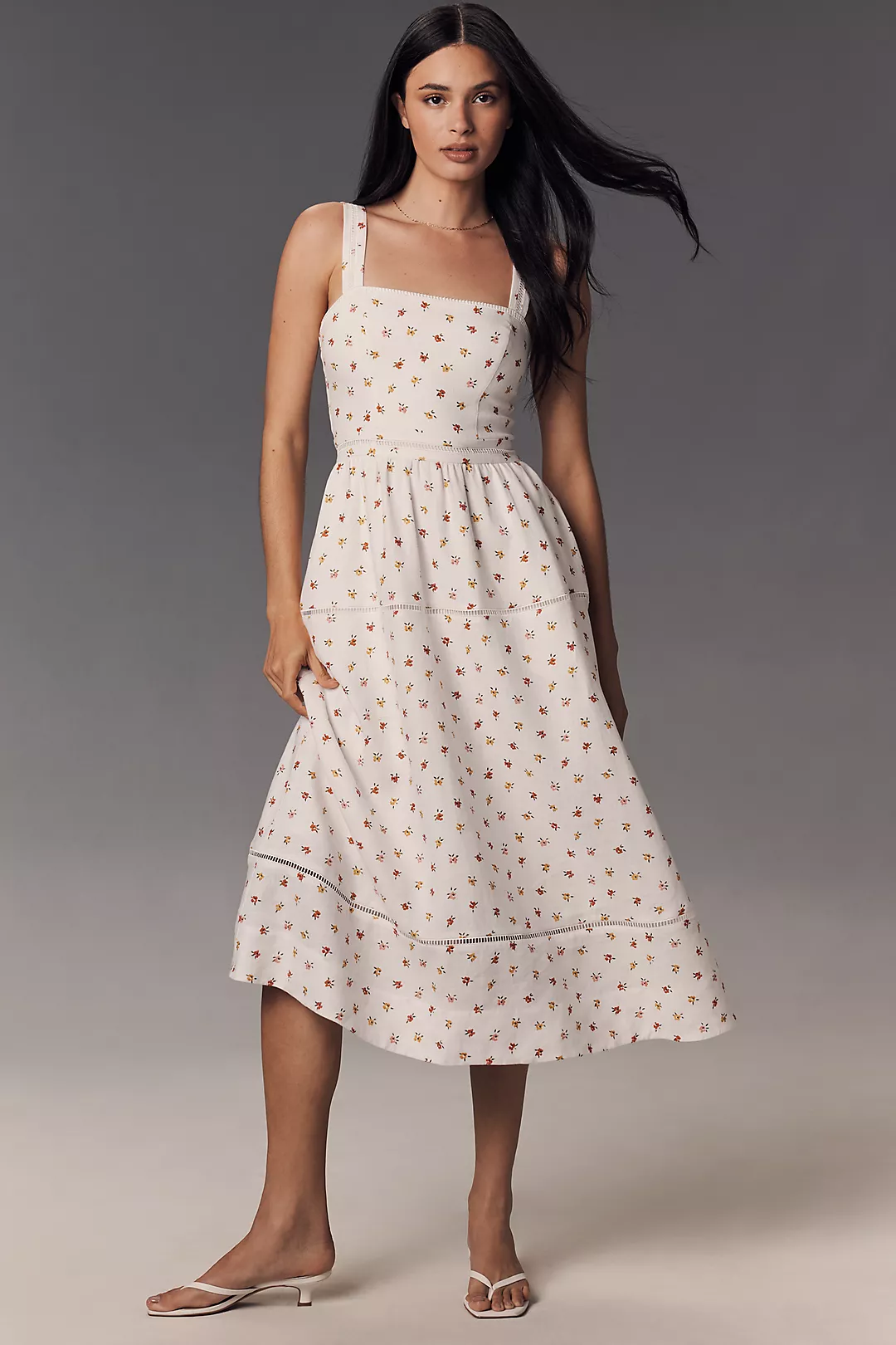 Reformation Everett Linen Midi Dress