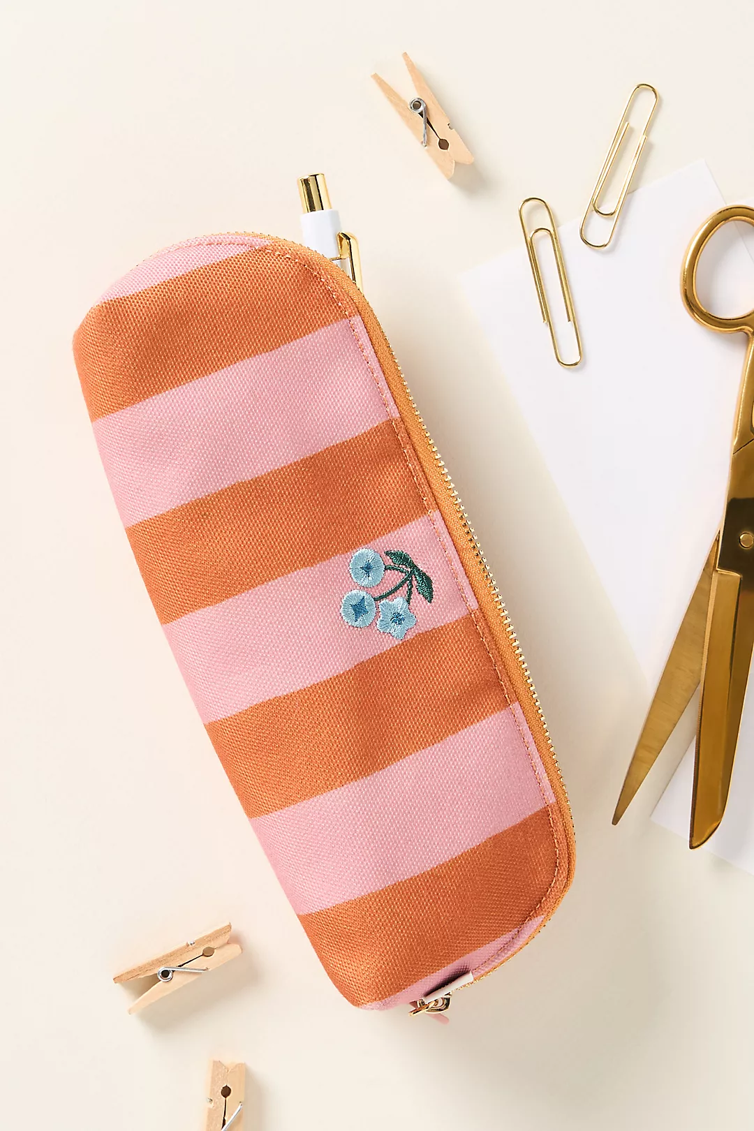 Papier Stripe Pencil Case