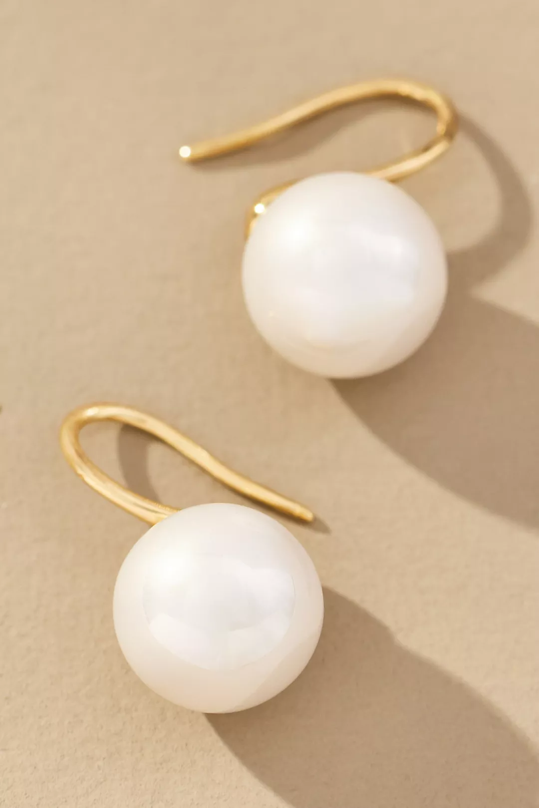 Pearl Fishhook Earrings
