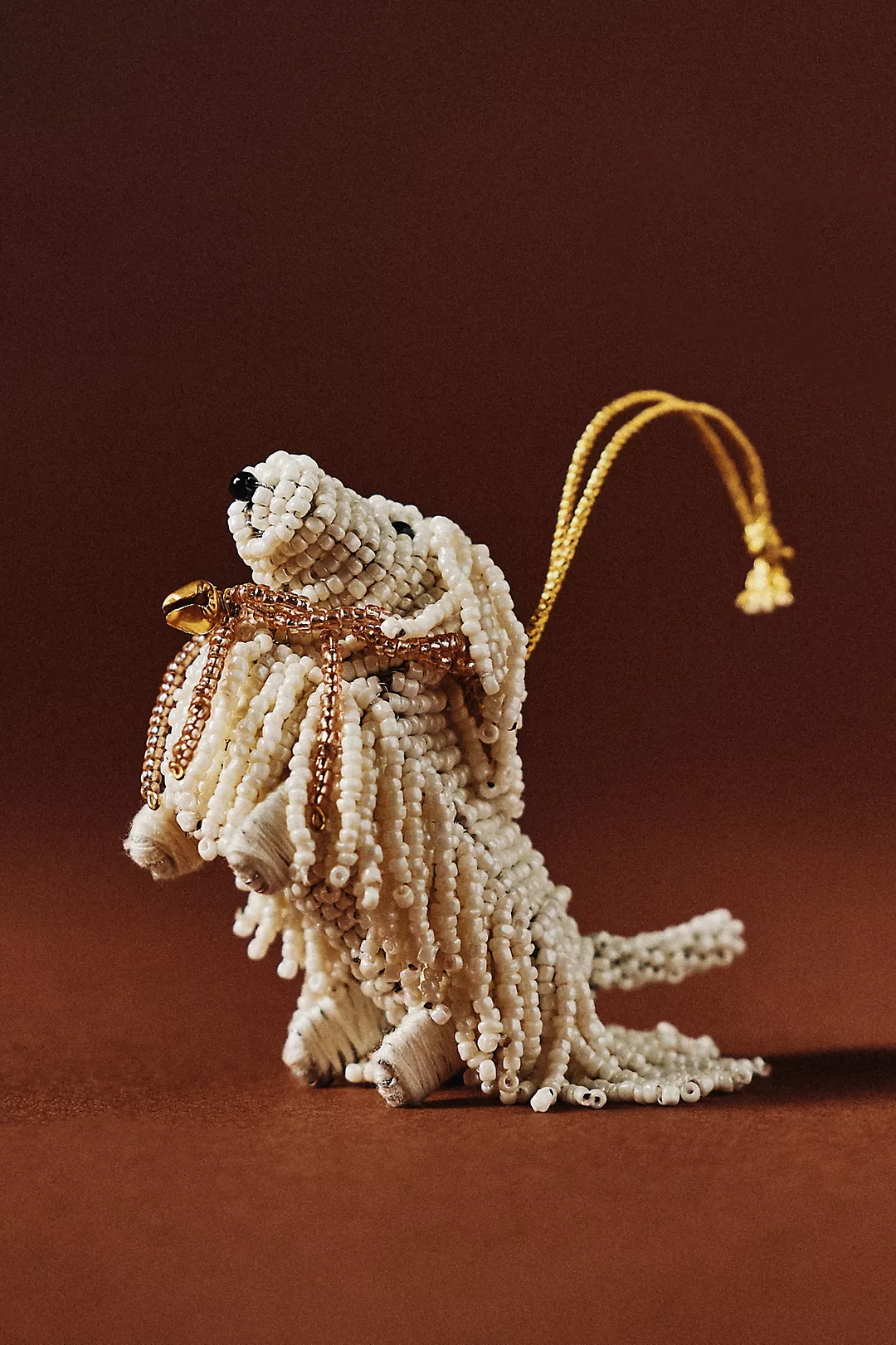 Beaded Dog Ornament