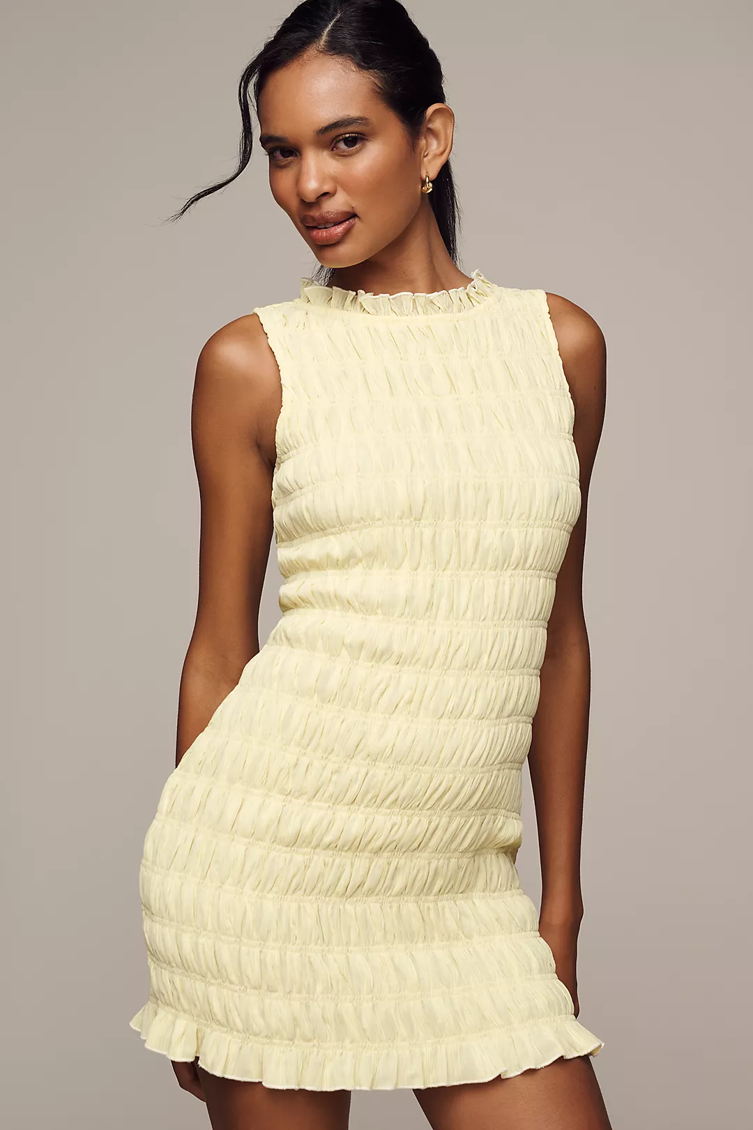 Endless Rose Sleeveless Smocked Mini Dress