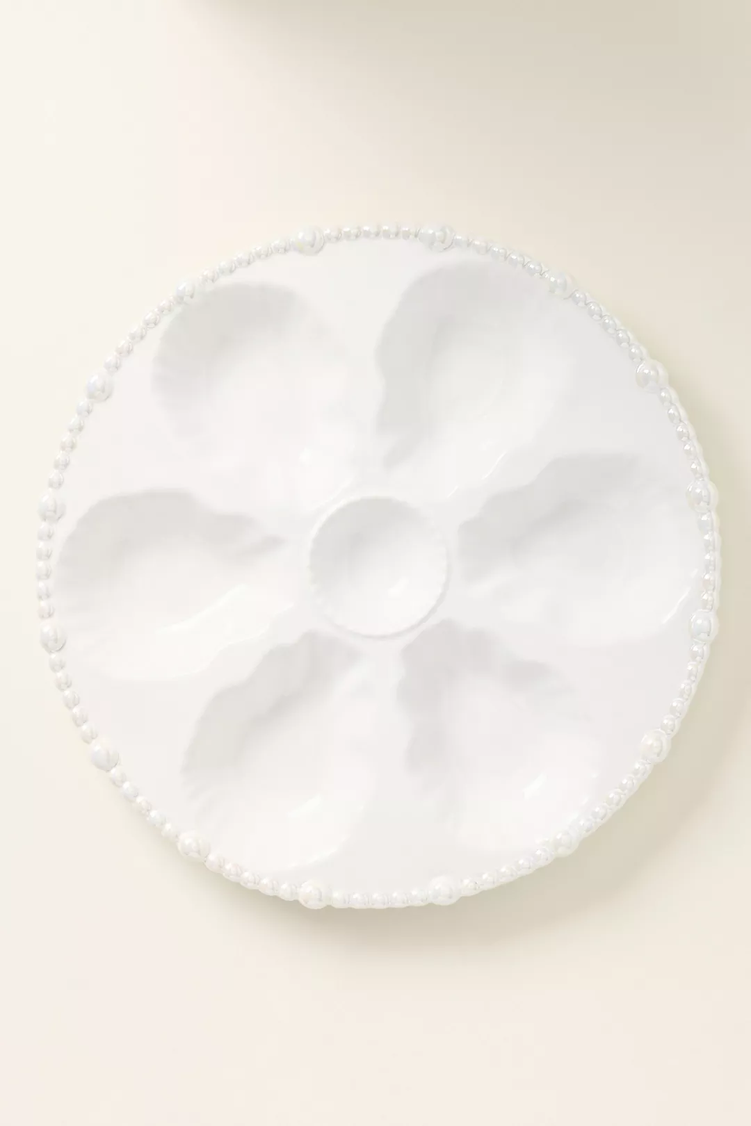 Perla Stoneware Oyster Plate