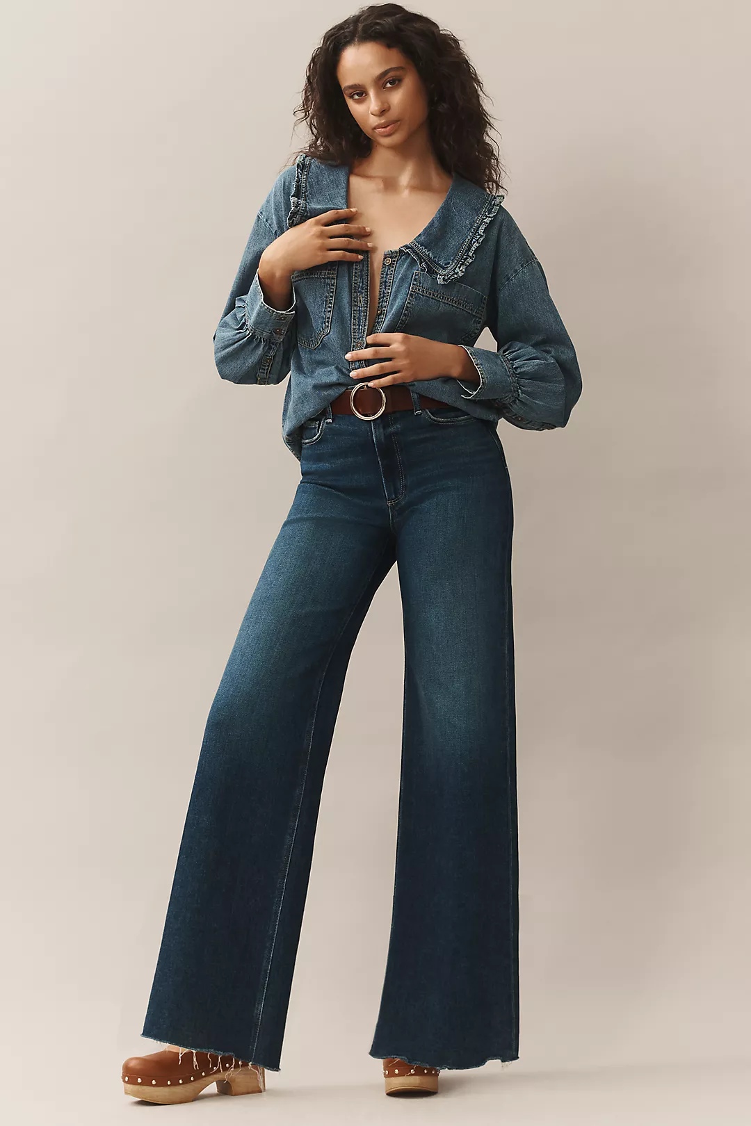 PAIGE Anessa High-Rise Wide-Leg Jeans