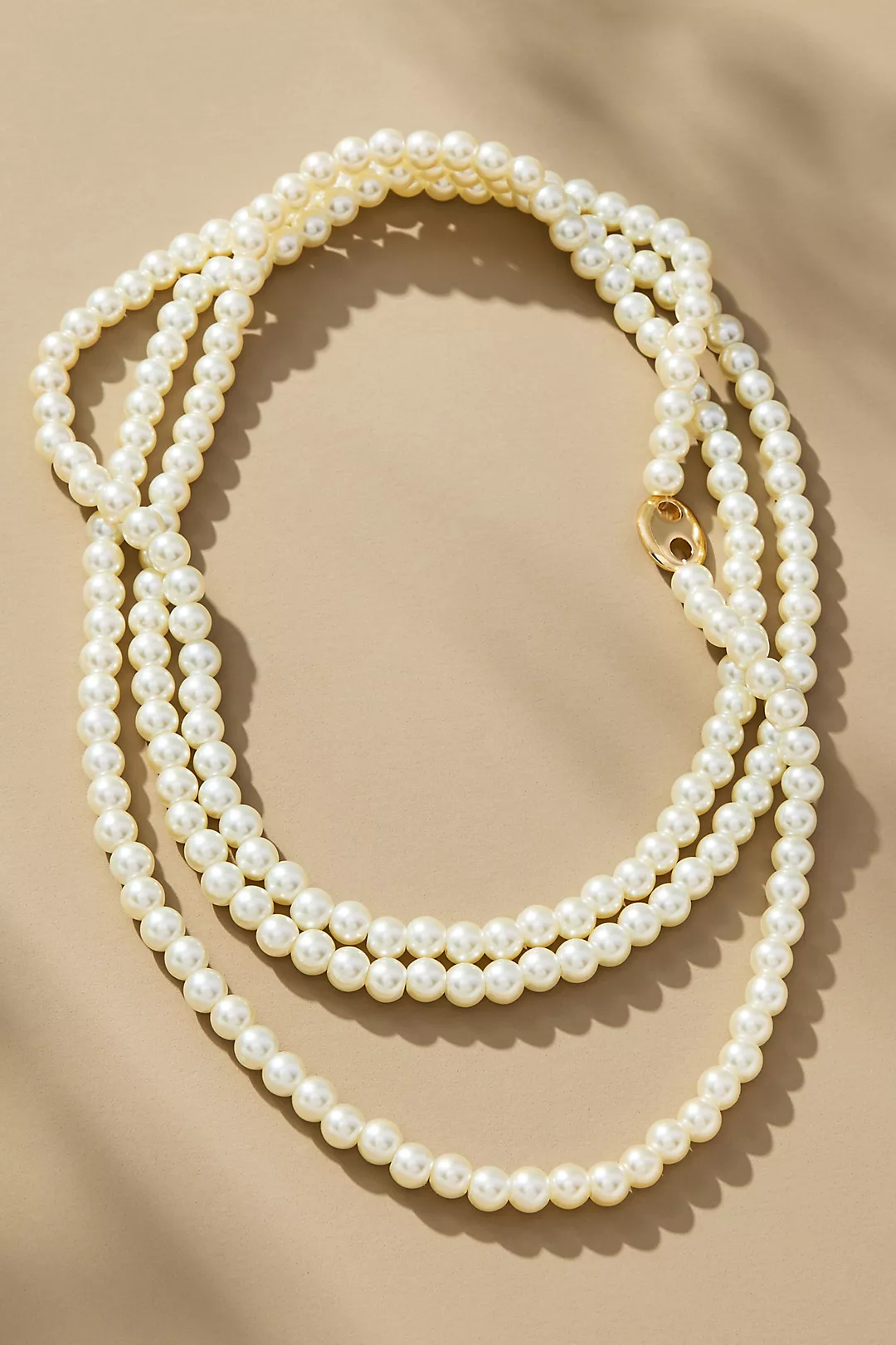 Bottlecap Pearl Wrap Necklace