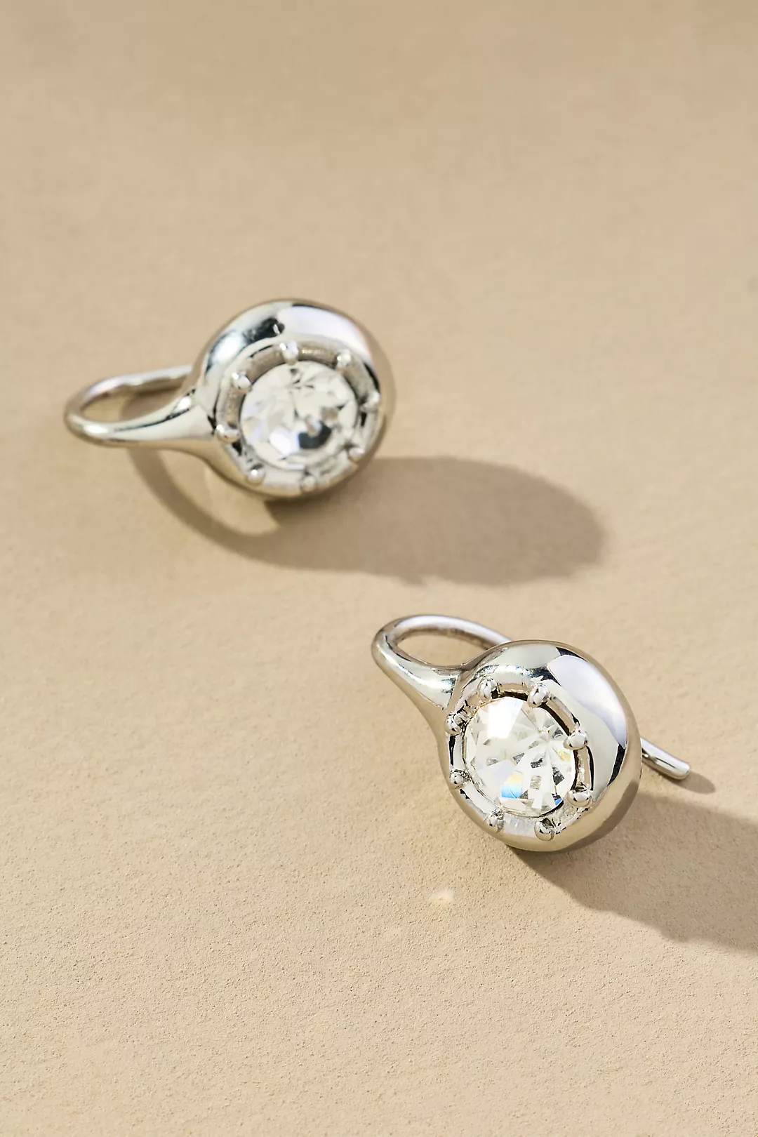 Crystal Fishhook Earrings