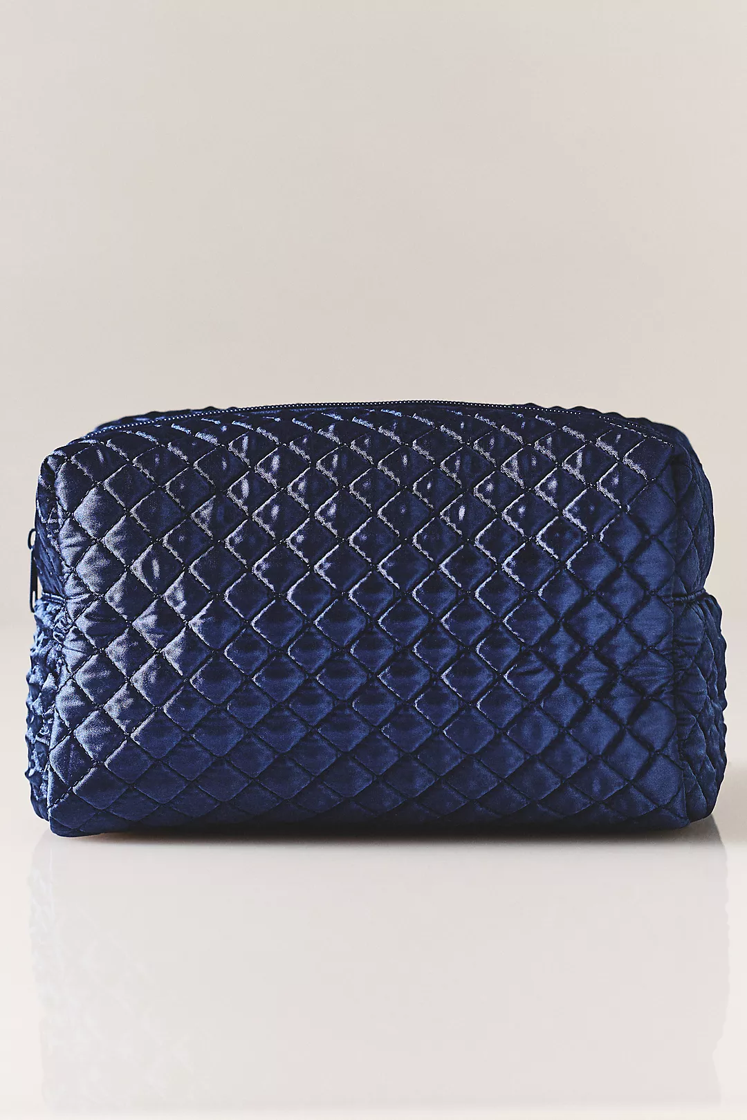 By Anthropologie Quilted Satin Cosmetic Bag