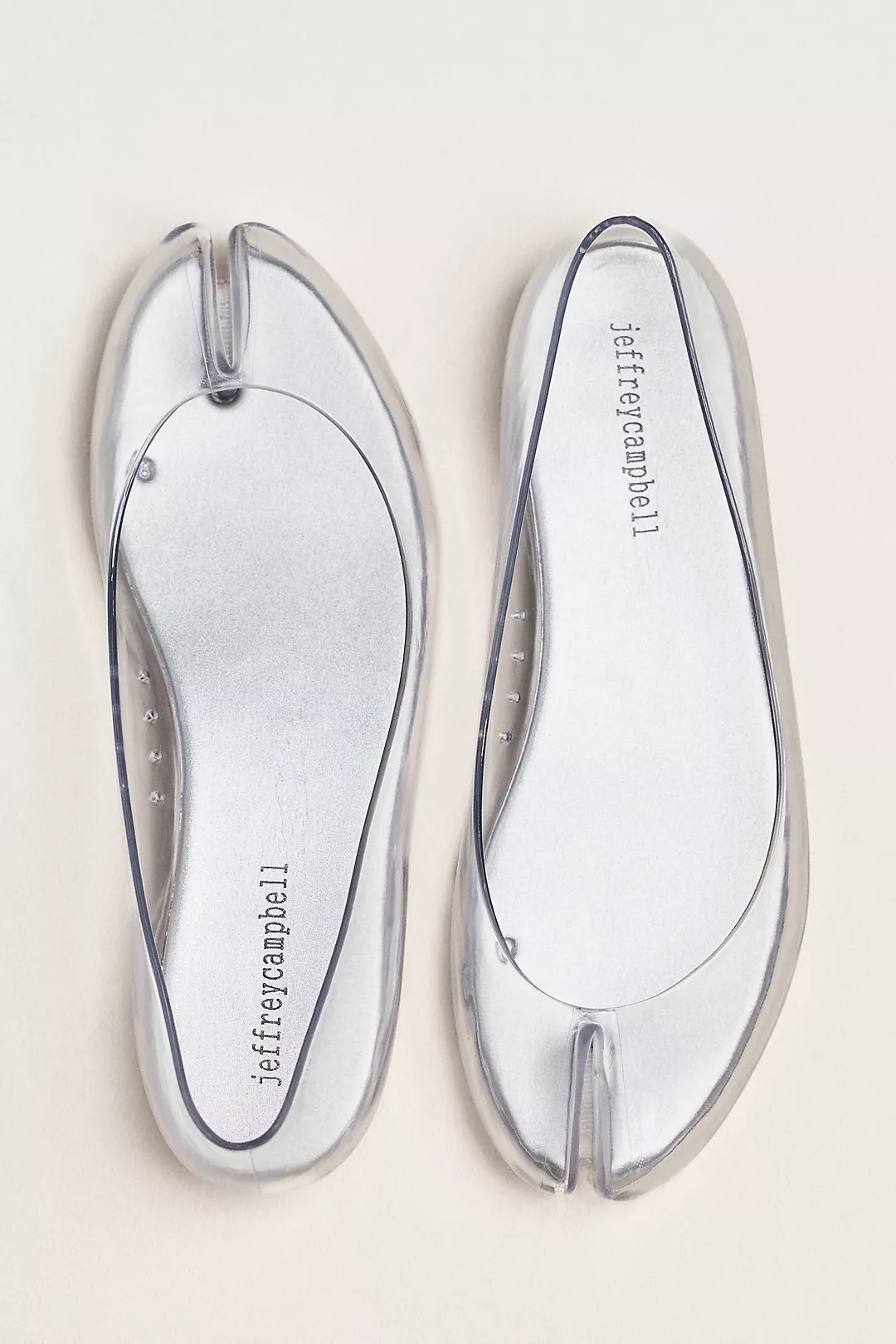 Jeffrey Campbell Fixed Split-Toe Jelly Ballet Flats