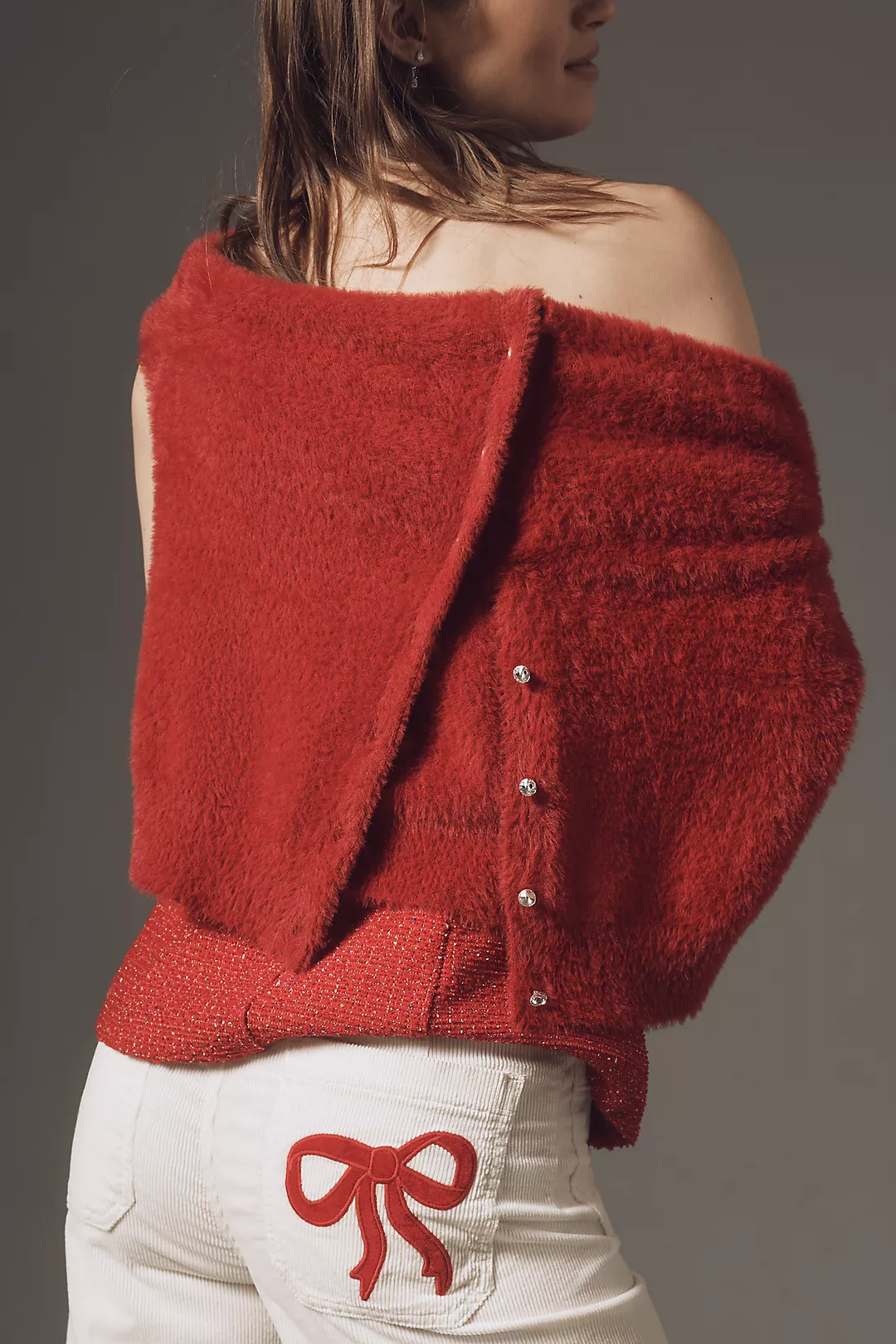 The Colette Bow Corduroy Crop Wide-Leg Pants by Maeve