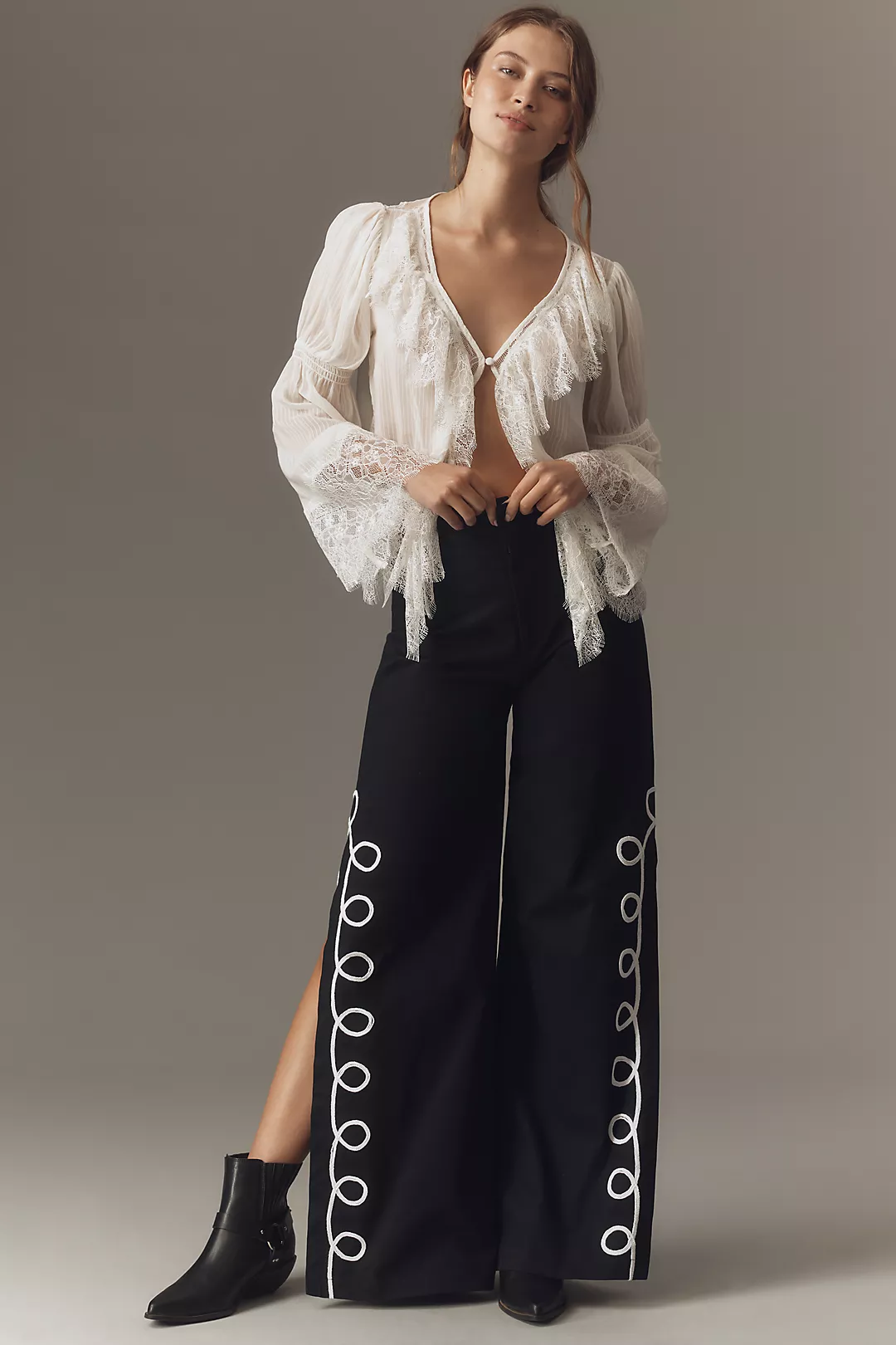 Mandinga Merlot High-Rise Pants