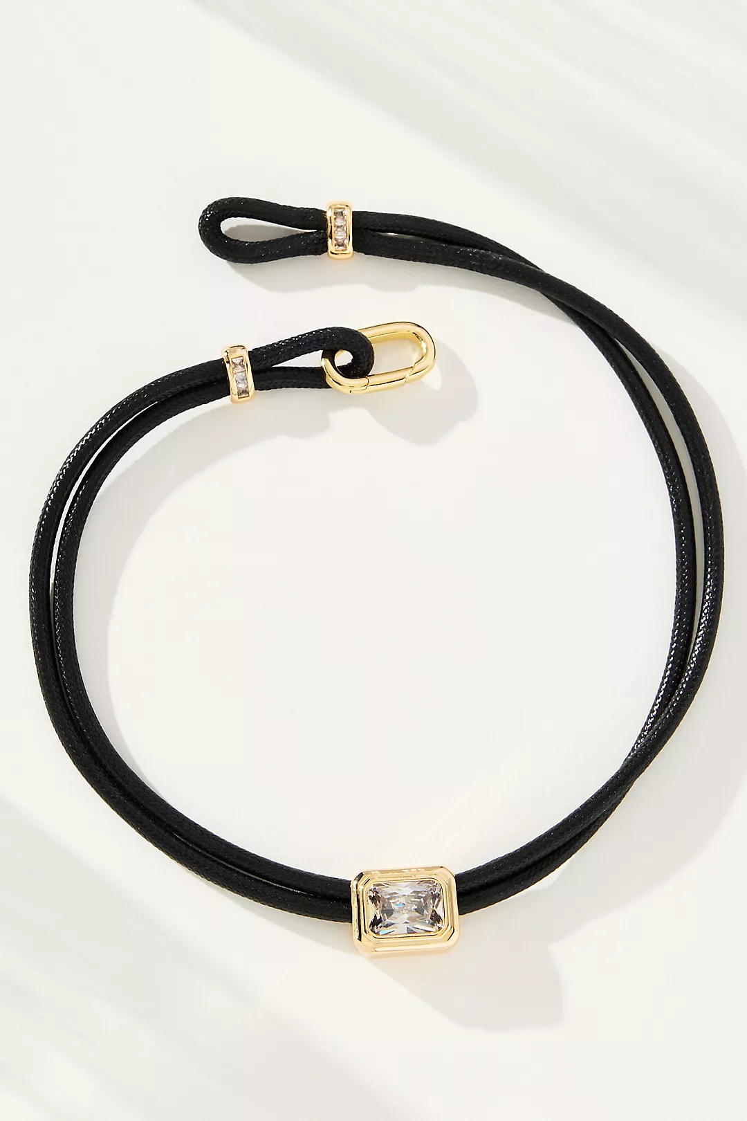 Faux-Leather Cord Necklace
