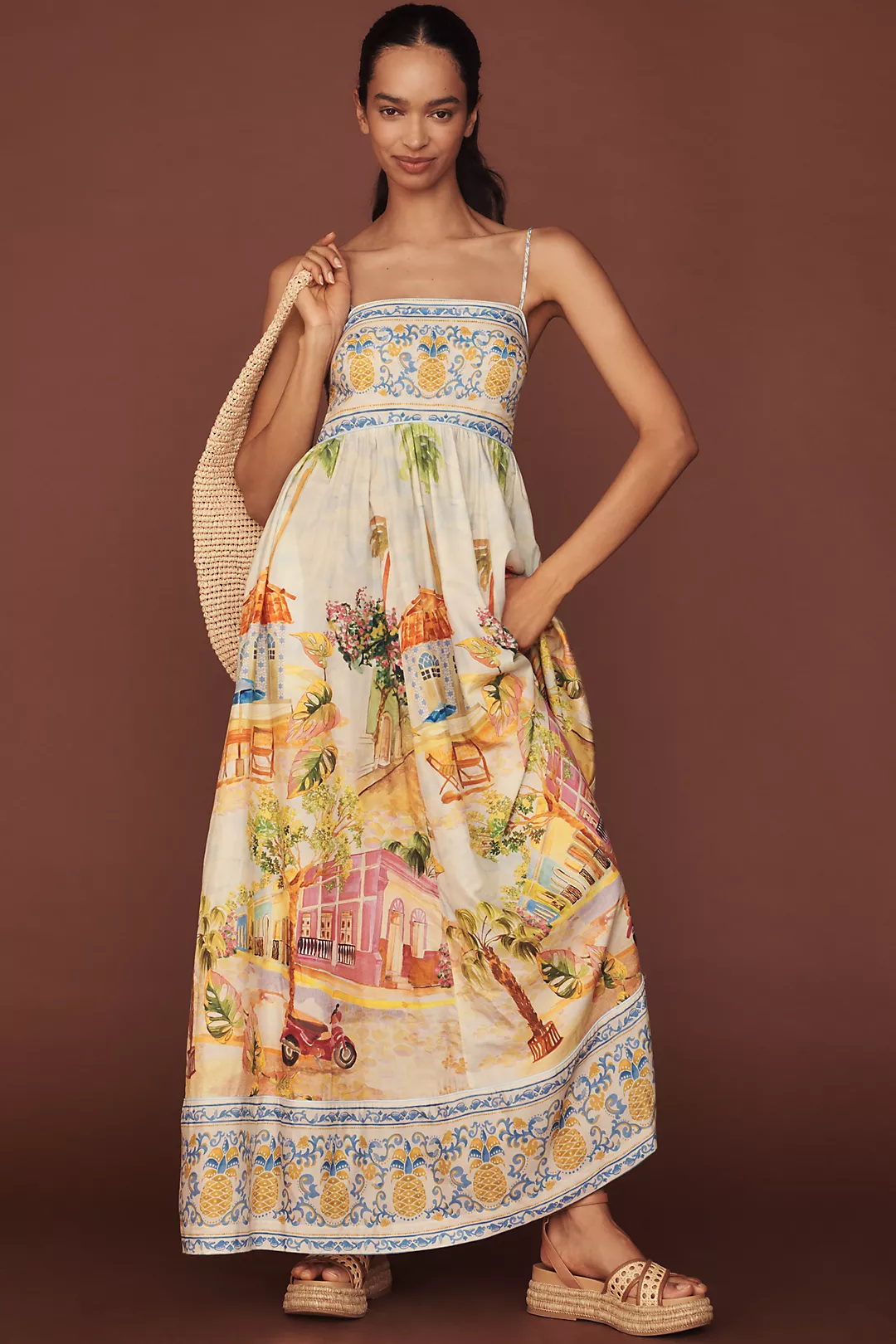 Farm Rio Aracati Printed Maxi Dress