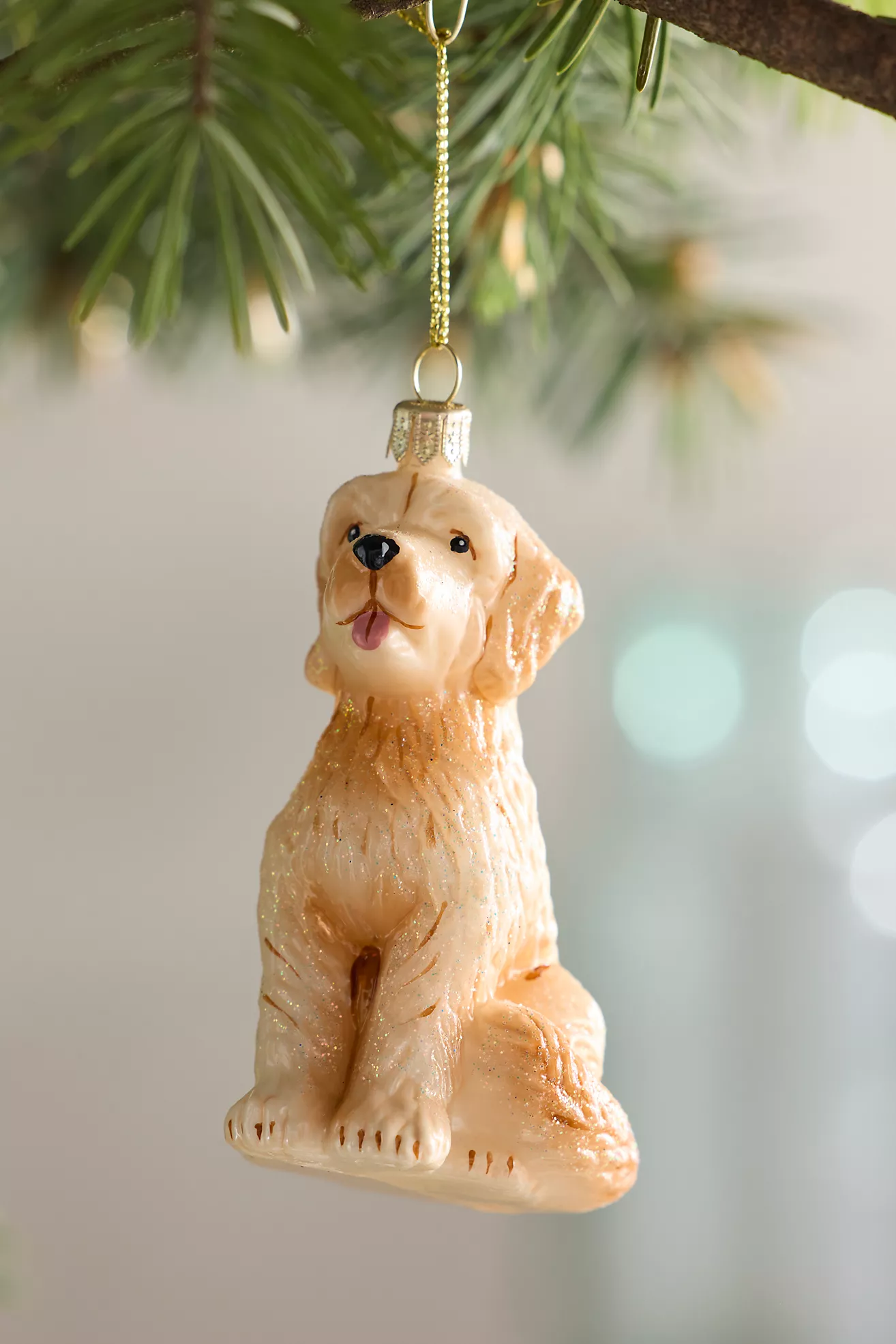 Goldendoodle Glass Ornament