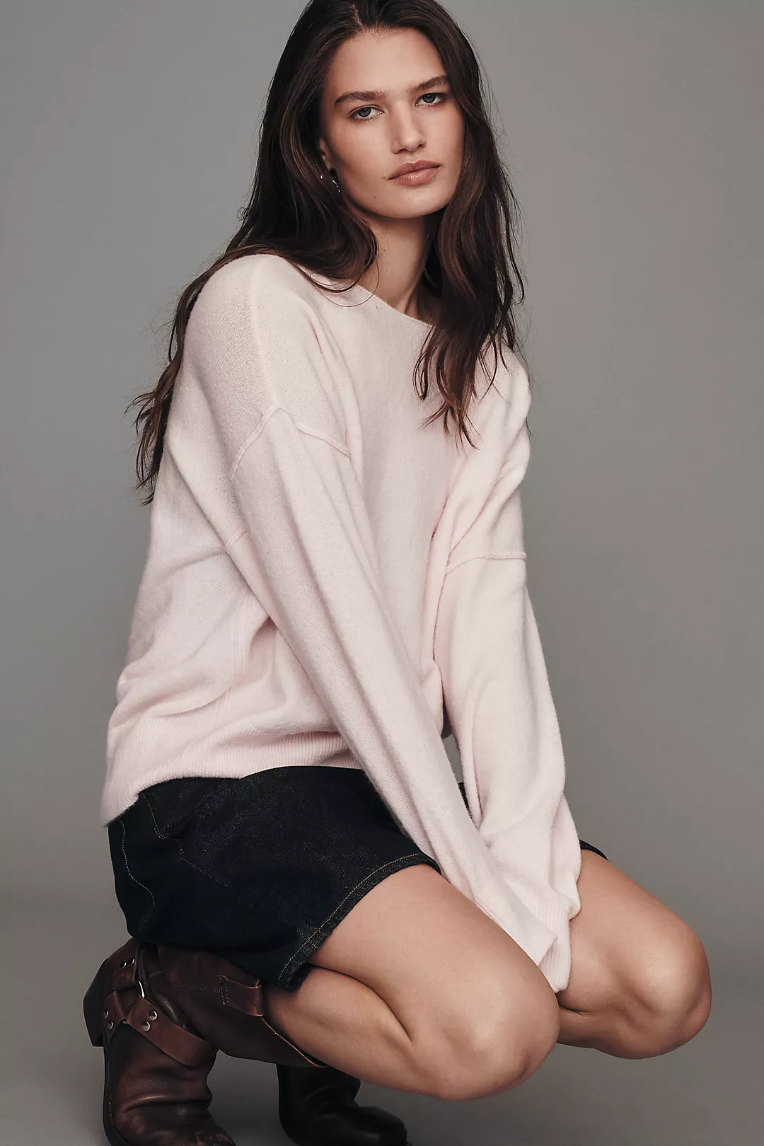 The Haley Boat-Neck Wool Blend Sweater