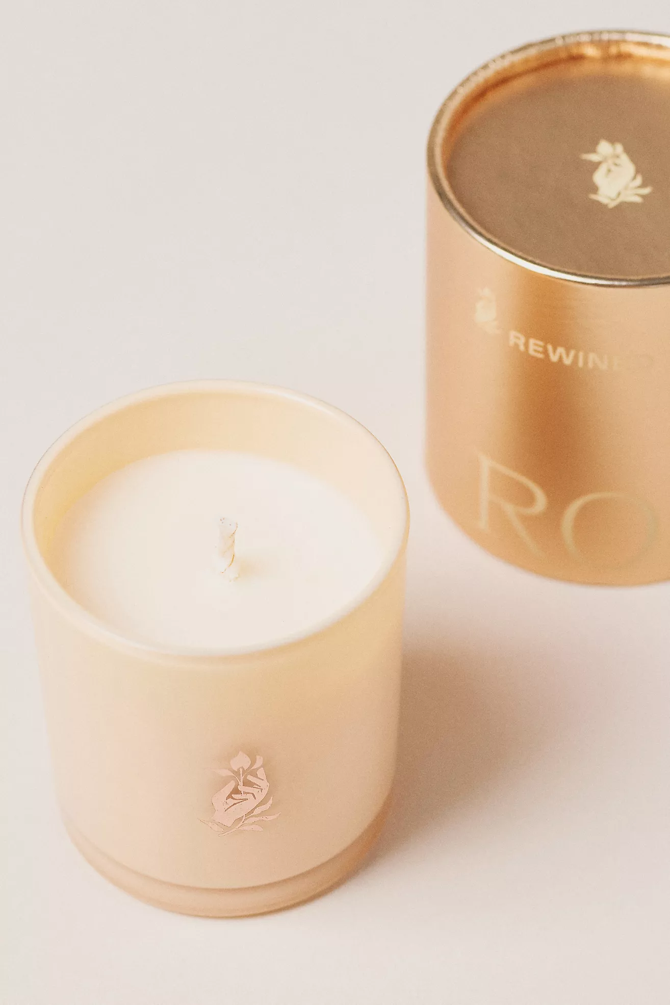 Rewined Floral Rosé Glass Candle