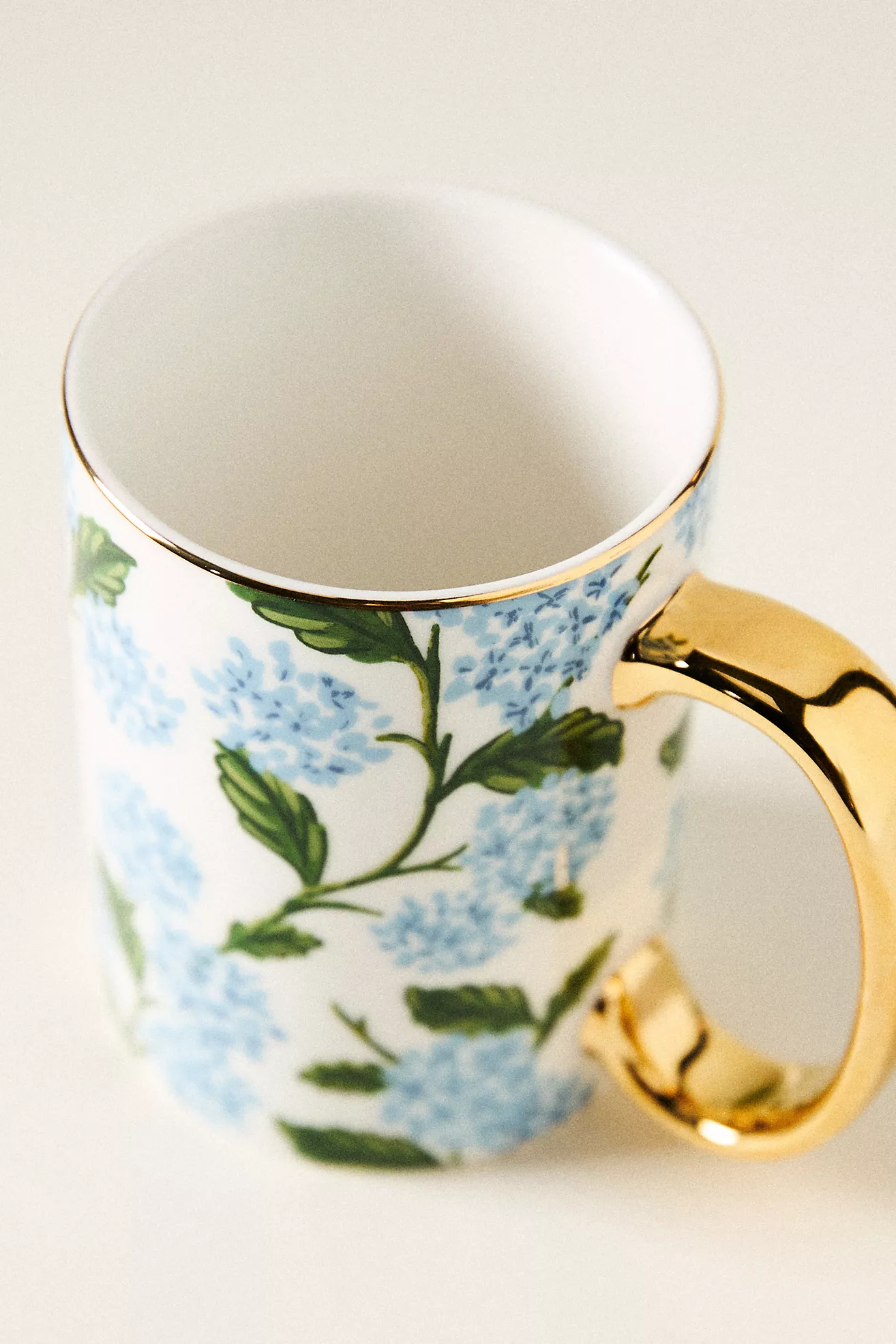 Rifle Paper Co. Hydrangea Printed Porcelain Mug