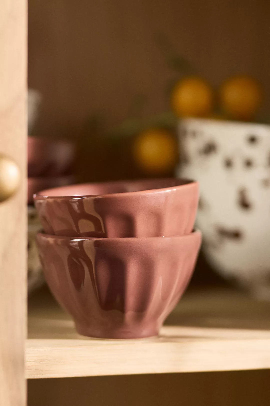 The Latte Stoneware Nut Bowls, Set of 4: Amelie Edition