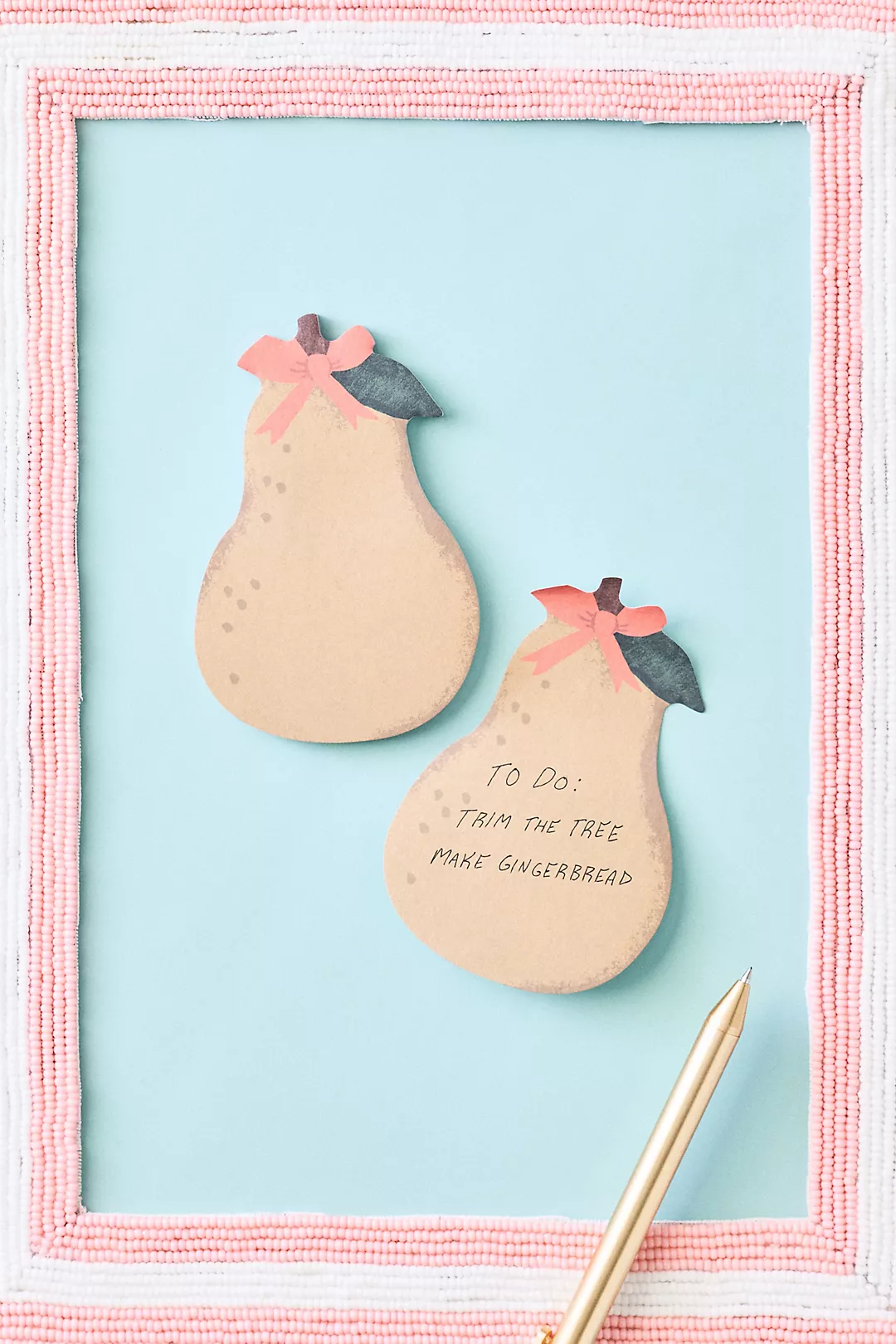 Rifle Paper Co. Pear-Shaped Sticky Notes, Set of 2