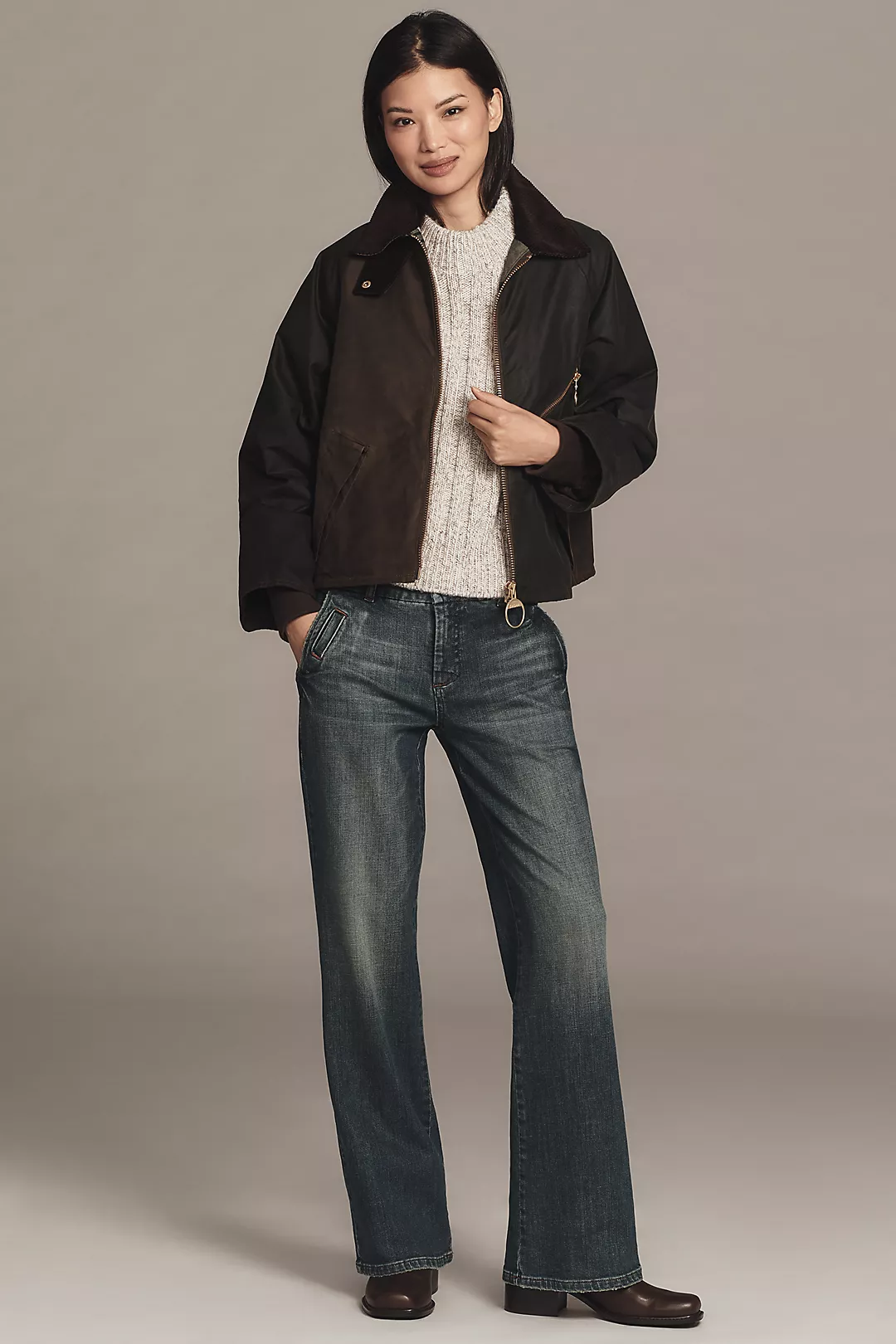 Pilcro Le Brun Low-Rise Bootcut Jeans