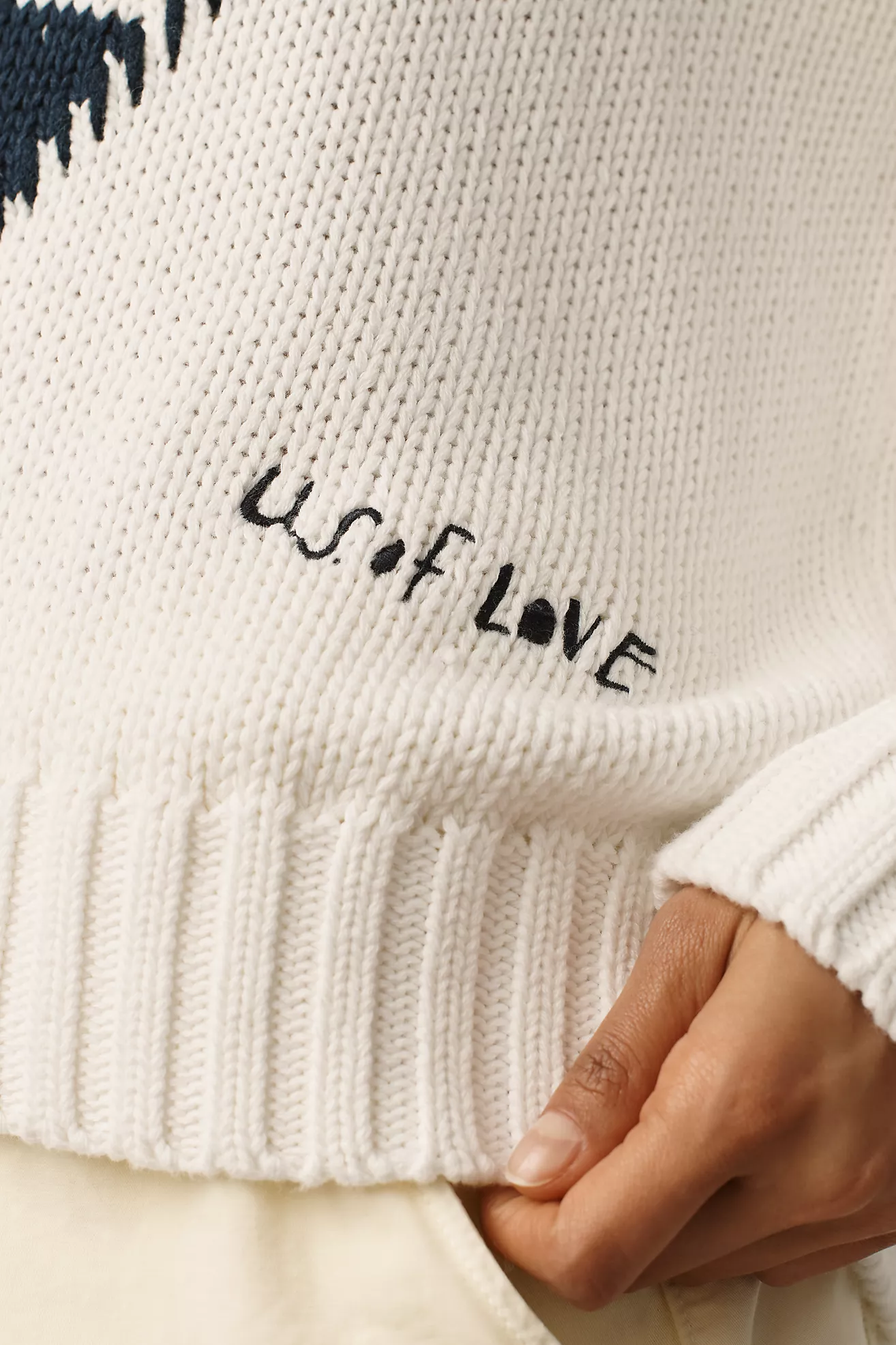 Kerri Rosenthal Stitched Boyfriend Sweater