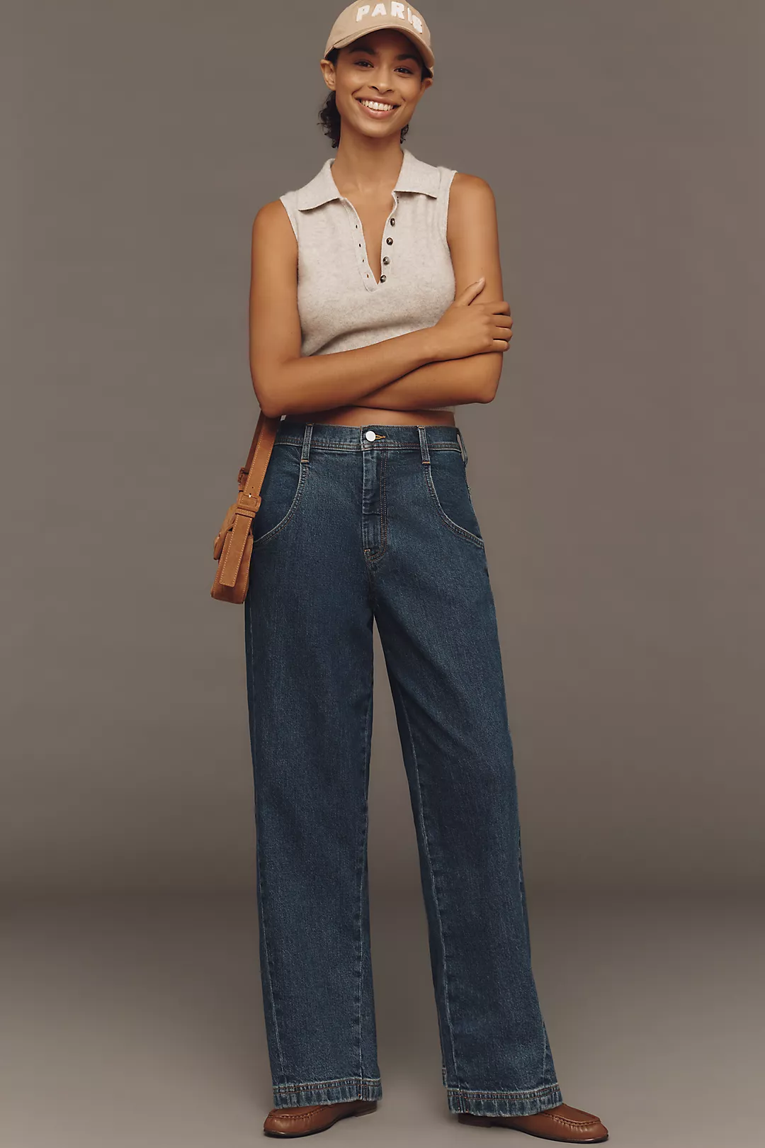 Pilcro Slouchy High-Rise Tapered Jeans