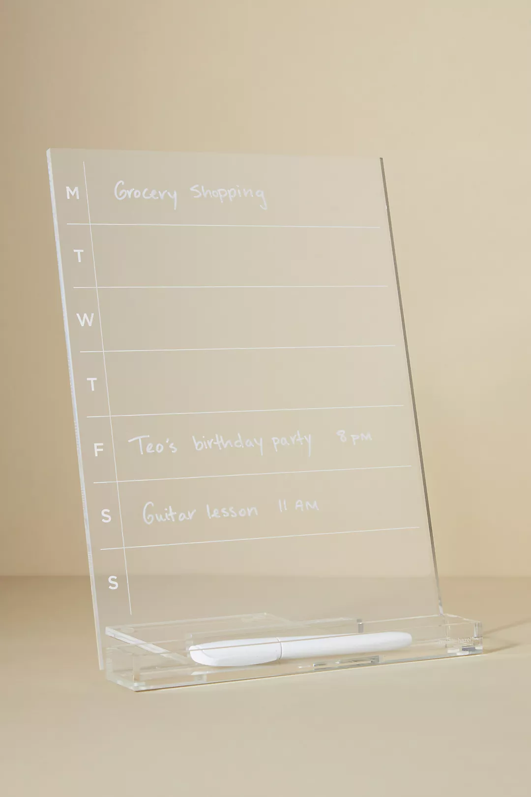 Acrylic Weekly Calendar