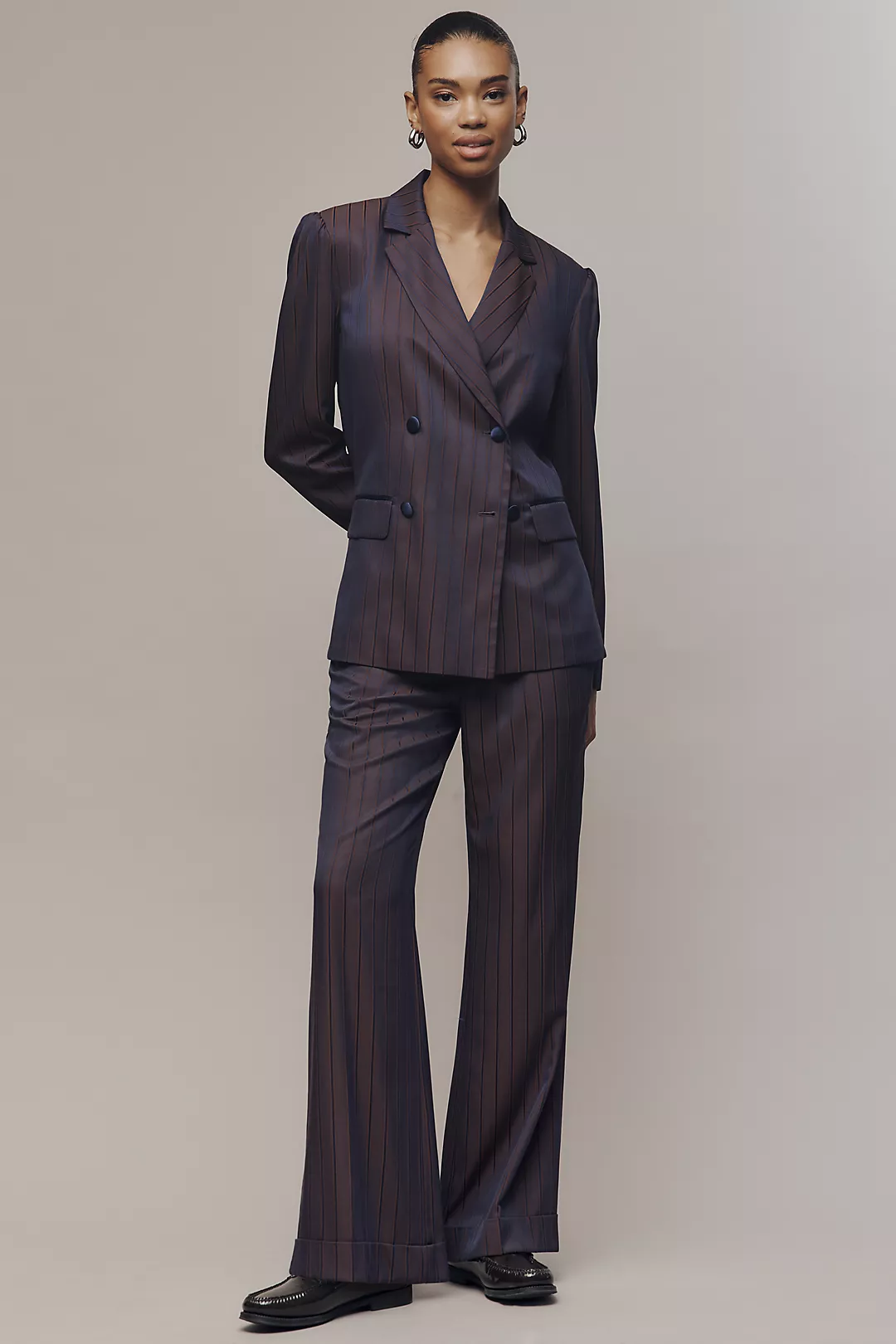 Maeve Cocktail Hour Stripe Suiting Pants