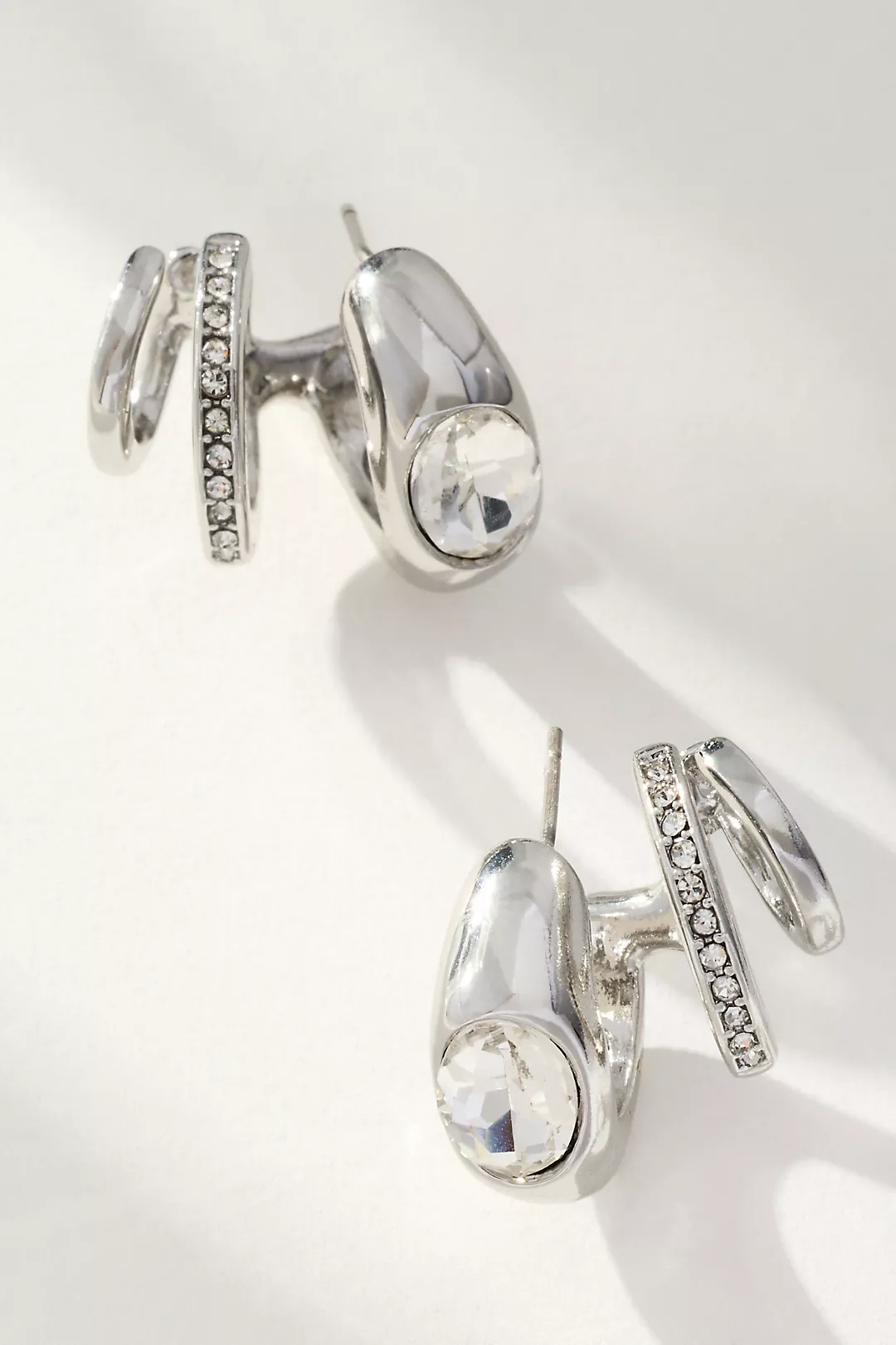 Huggie Hoop Crawler Earrings