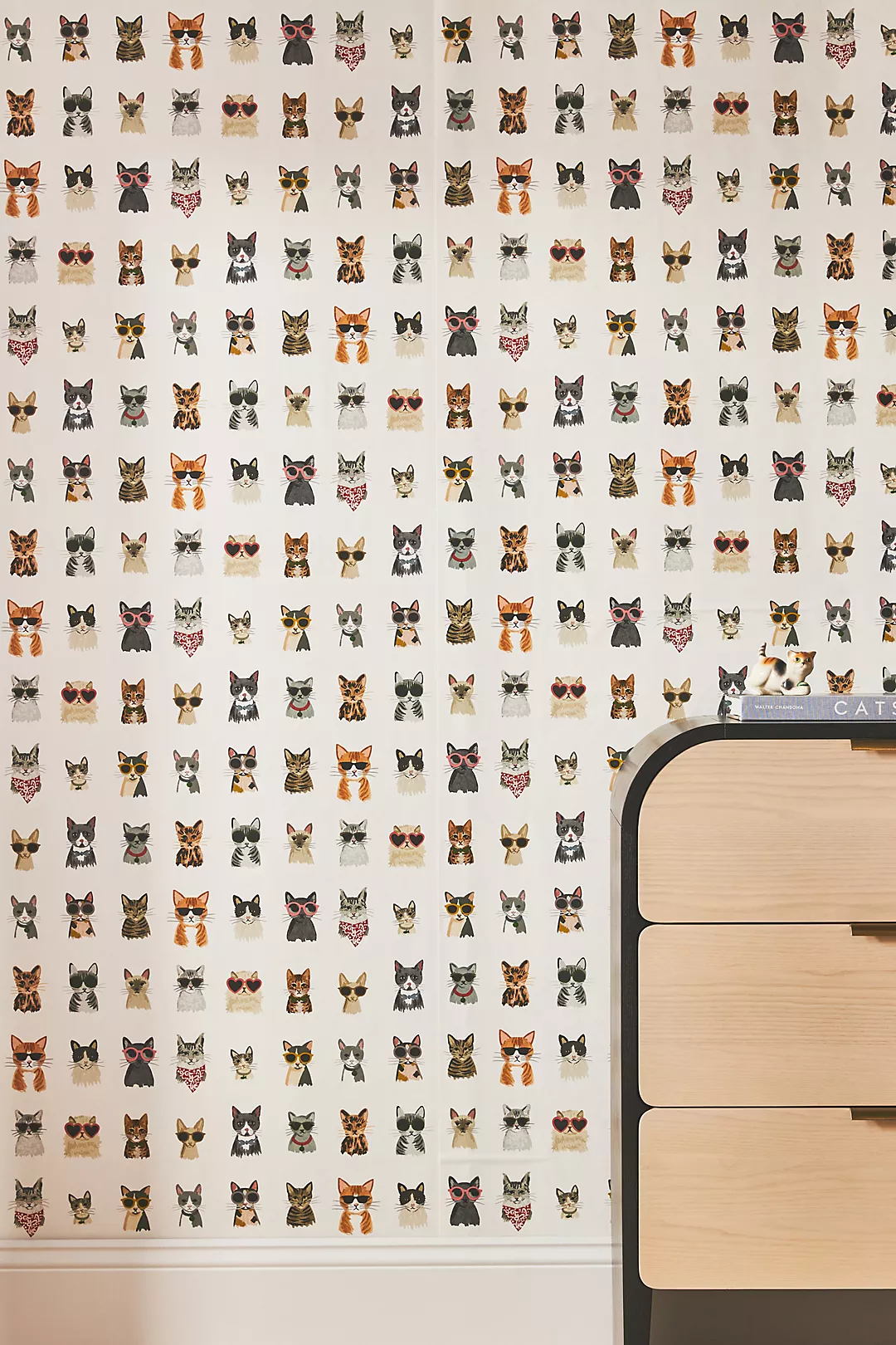 Rifle Paper Co. Cool Cats Peel-and-Stick Wallpaper