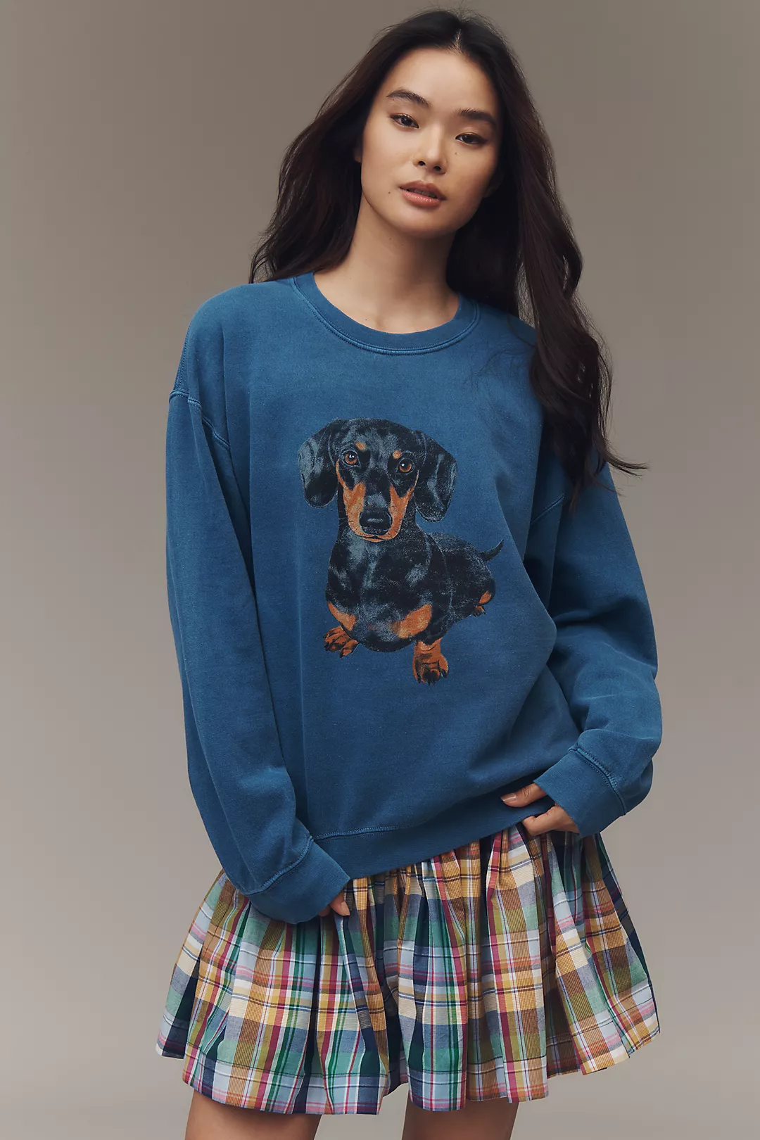By Anthropologie Dachshund Graphic Sweatshirt