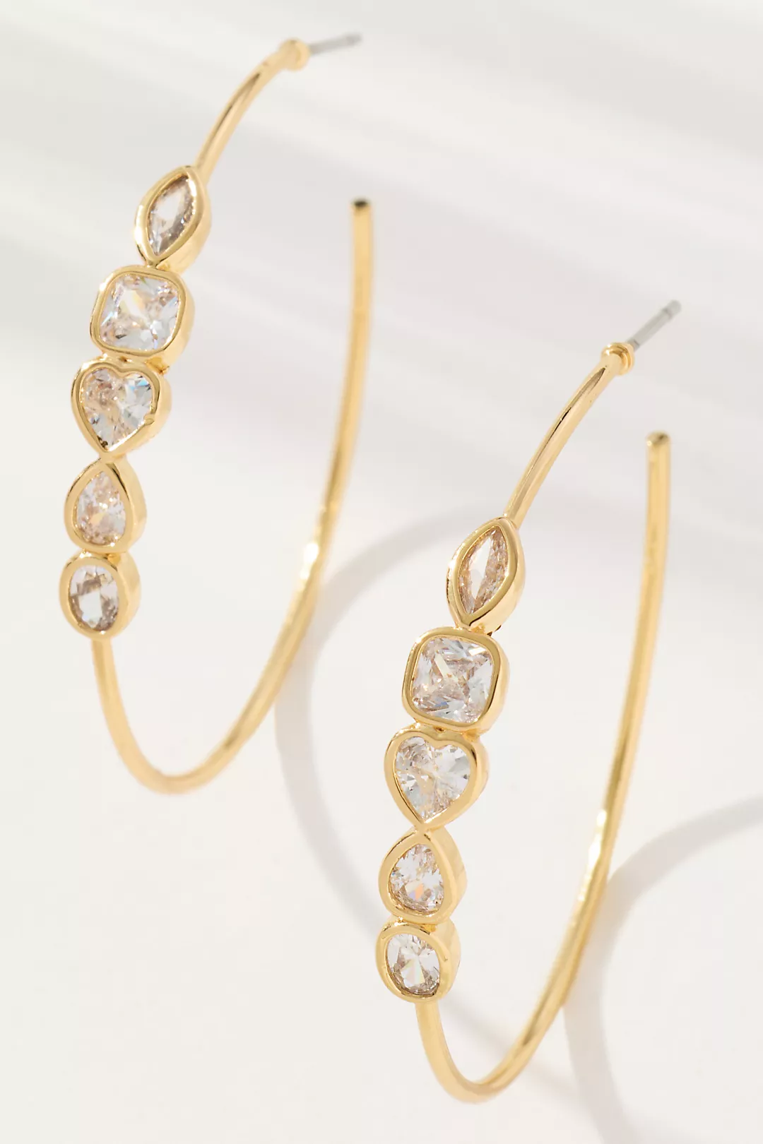 Crystal Large Hoop Earrings