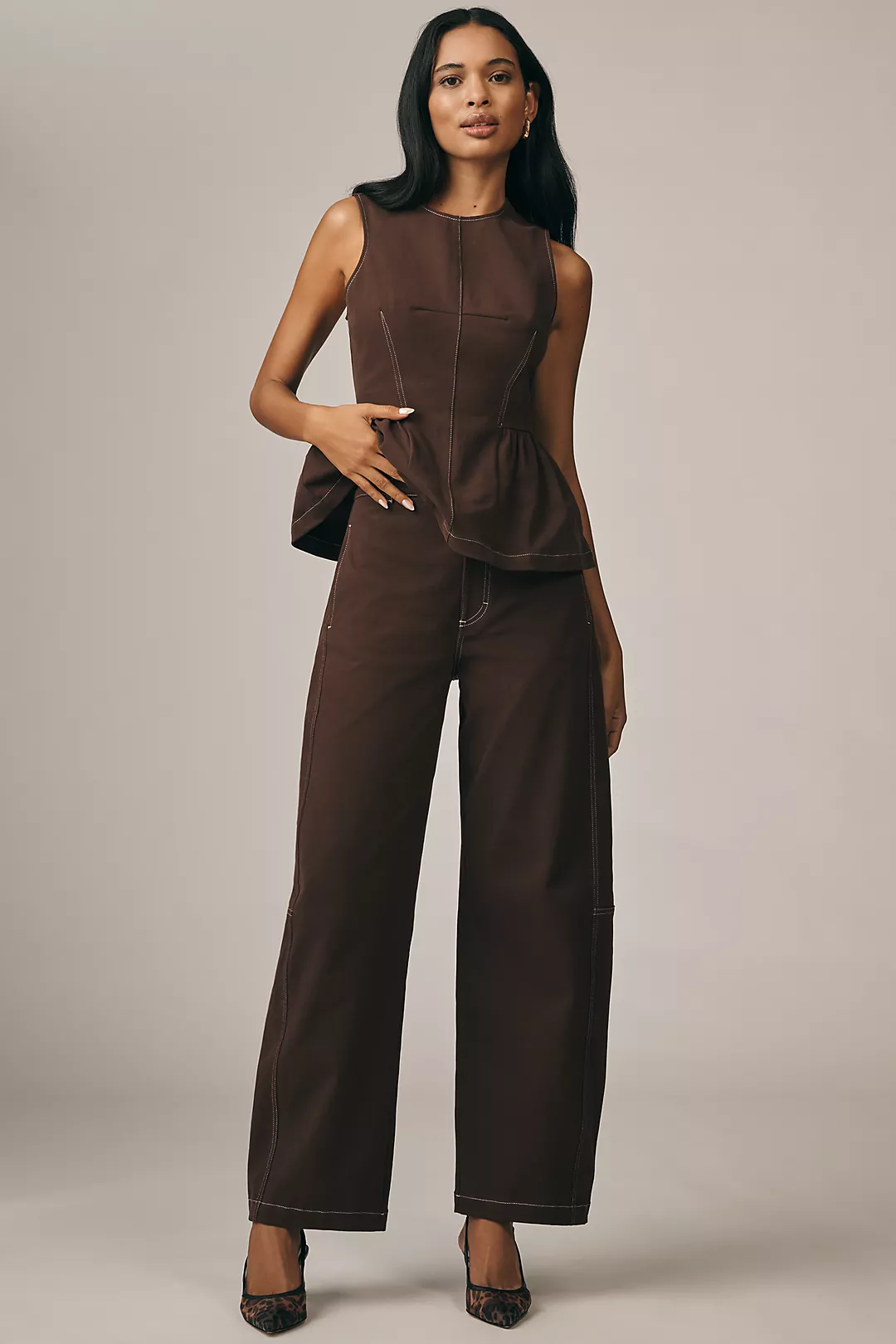 Maeve Curve Puddle Pants