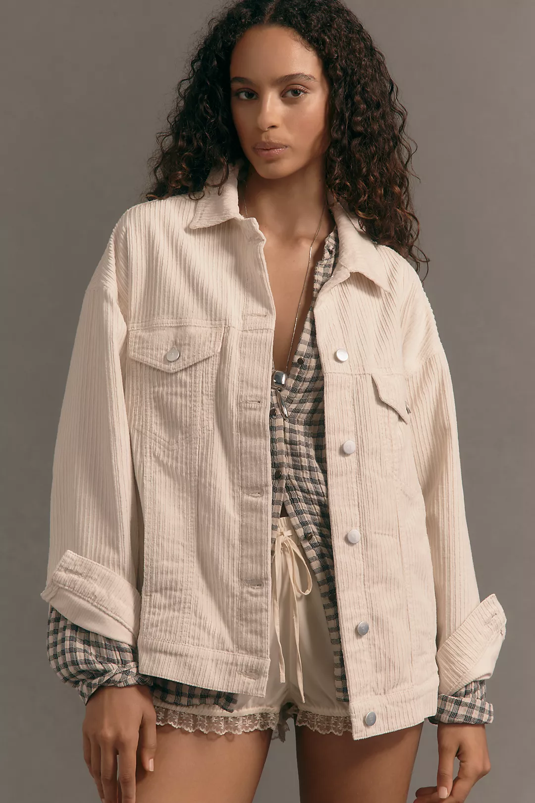 The Weston Corduroy Boyfriend Jacket by Pilcro