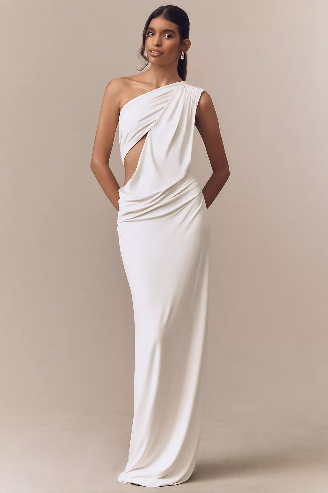 MISHA Solstice Cupro Cutout Maxi Dress