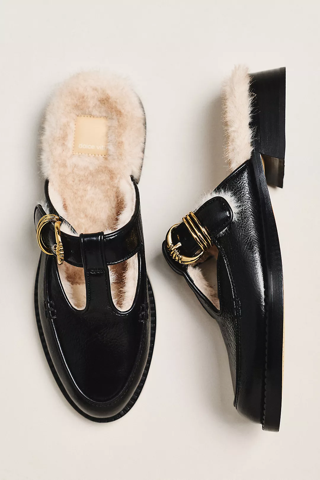 Dolce Vita Harlah Faux-Fur Mule Flats