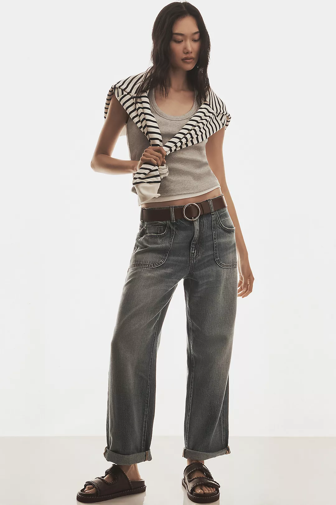 The Jenna Mid-Rise Relaxed Jeans by Pilcro