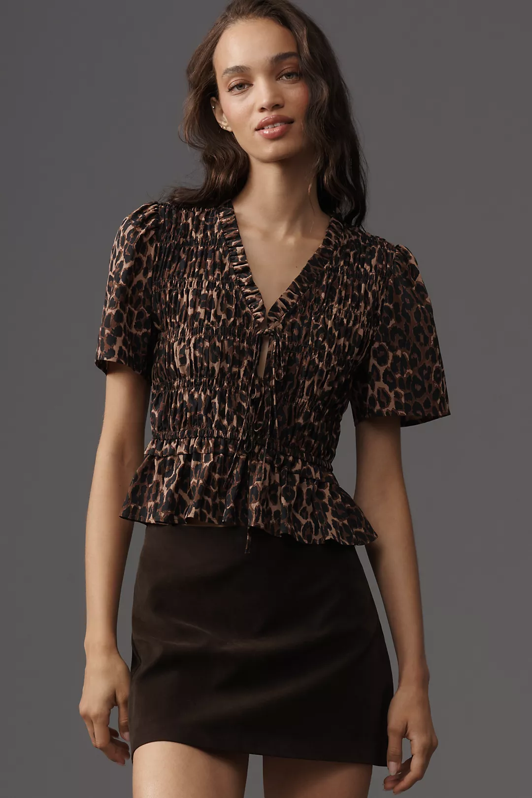 Rails Portia Short-Sleeve V-Neck Blouse