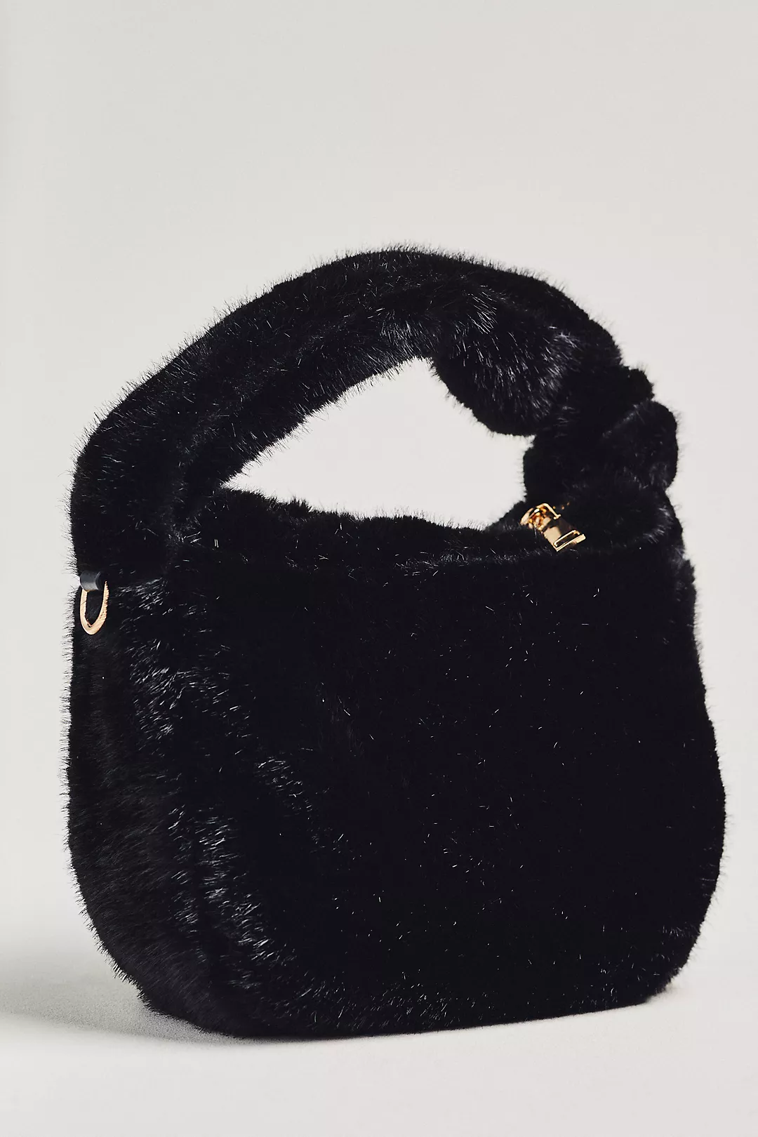 Urban Expressions Faux-Fur Mini Knotted Bag