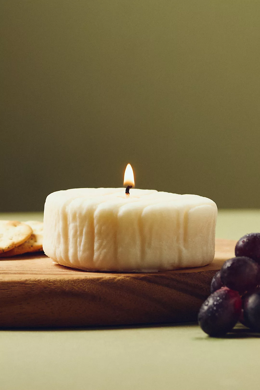 Nata Camembert Cheese Shaped Decorative Candle