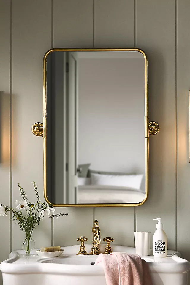 Burnish Brass Mirror