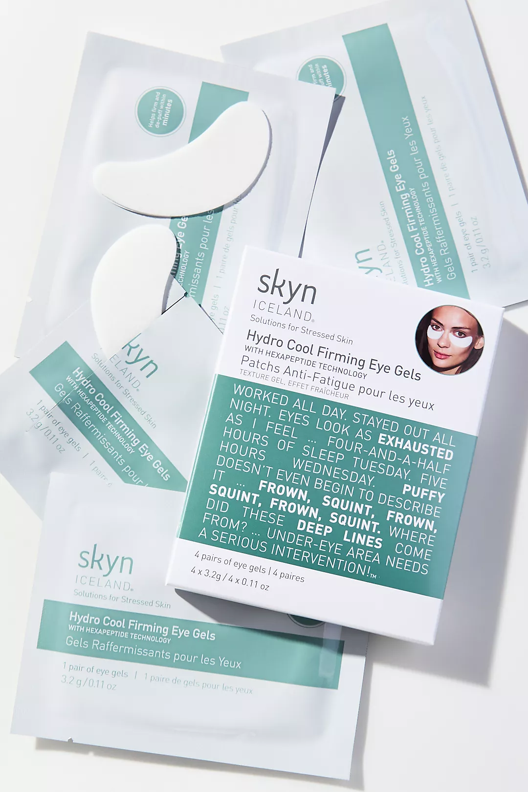 Skyn ICELAND Hydro Cool Firming Eye Gels, Set of 4